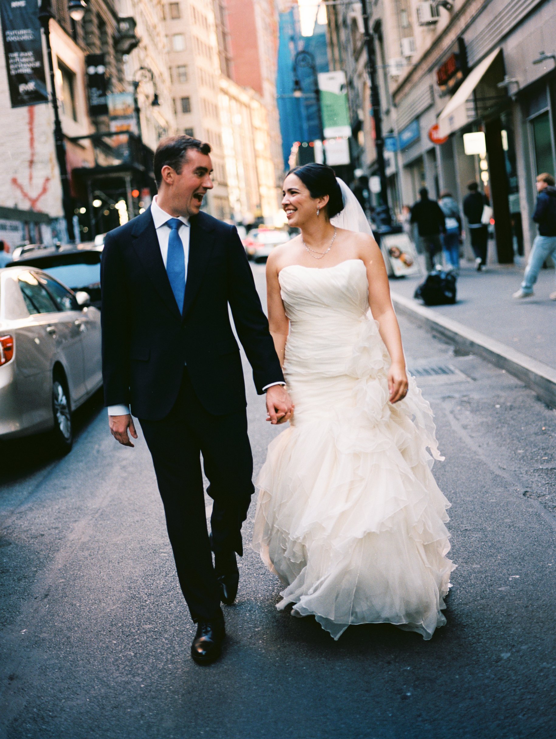 Malika + Spencer | Photographer: Allison Hammond | Florals: Aurora Botanica | Venue: Manhatta 