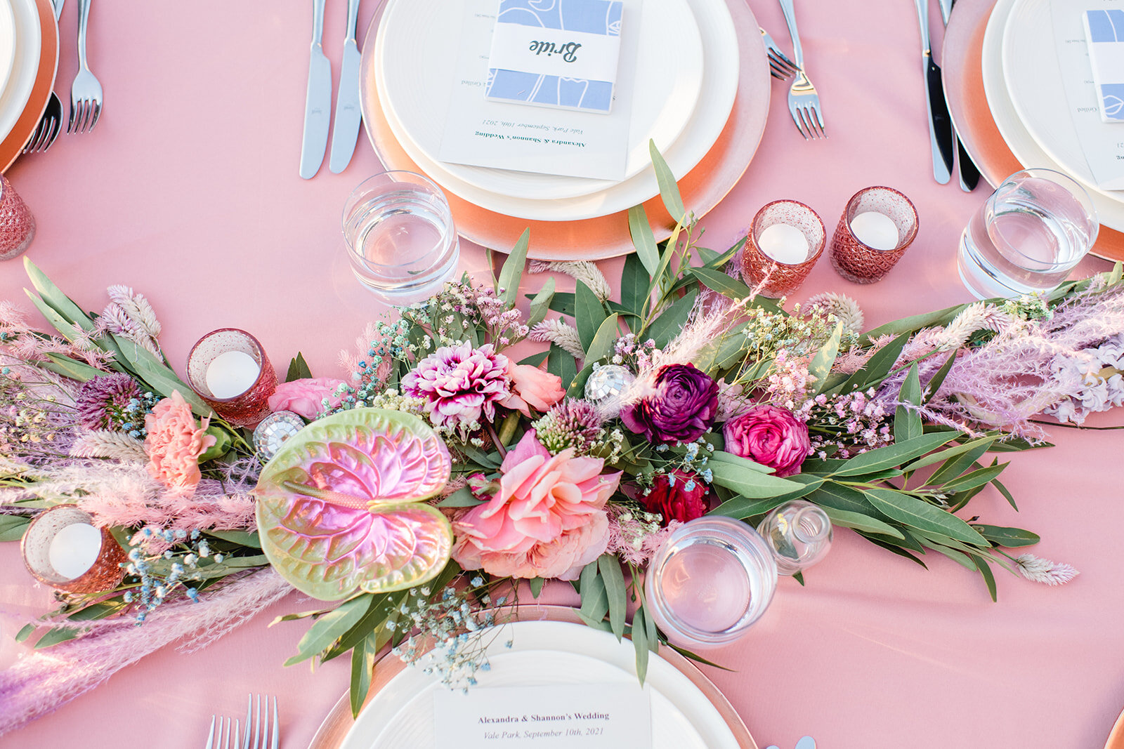 Alexandra & Shannon | Colorful and personalized outdoor Brooklyn wedding at The William vale | Photographer: Deborah Ann Photography | Florals: flowerwitch