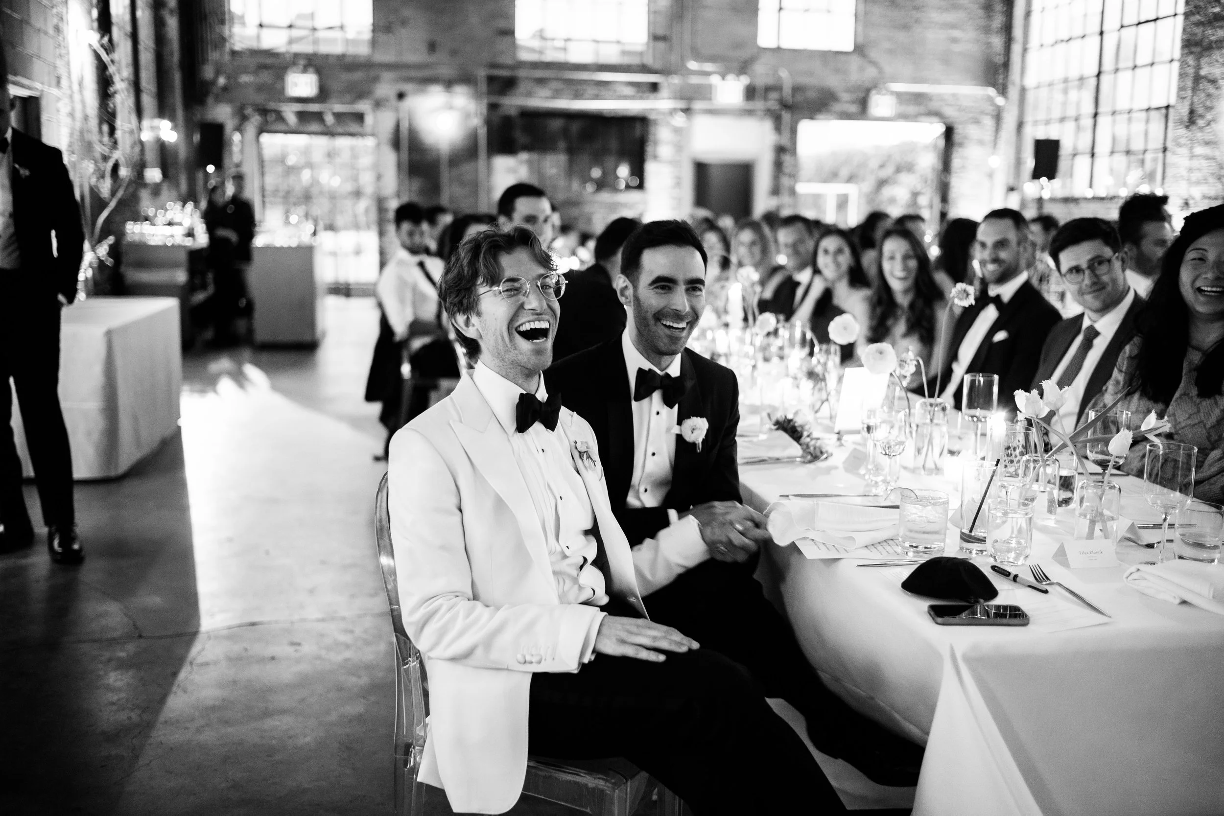 Hugh & Jacob | Venue: 99 Scott, Brooklyn | Photo: Michaela Jelin | Florals: Aurora Botanica