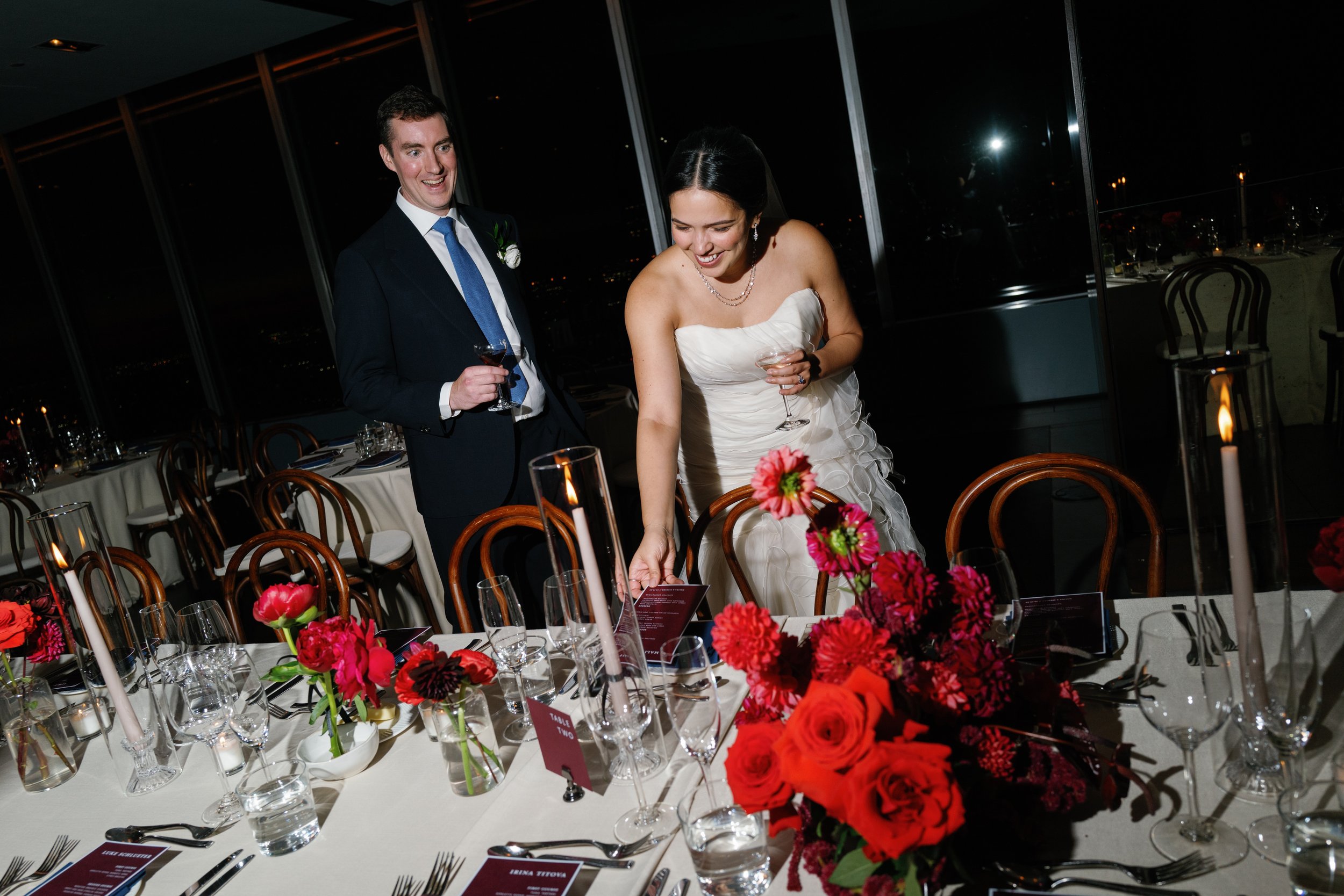 Malika + Spencer | Photographer: Allison Hammond | Florals: Aurora Botanica | Venue: Manhatta 