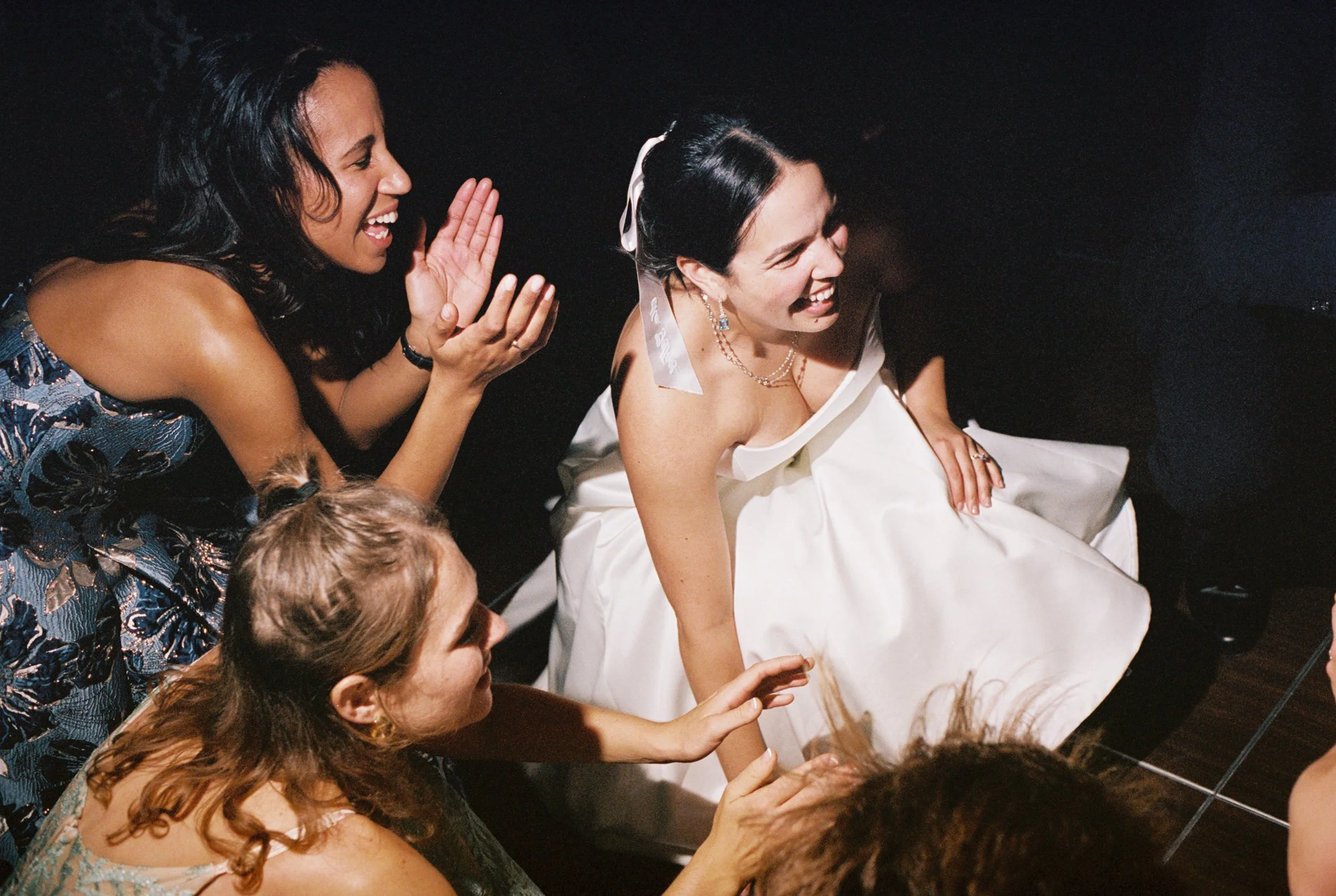 Malika + Spencer | Photographer: Allison Hammond | Florals: Aurora Botanica | Venue: Manhatta 