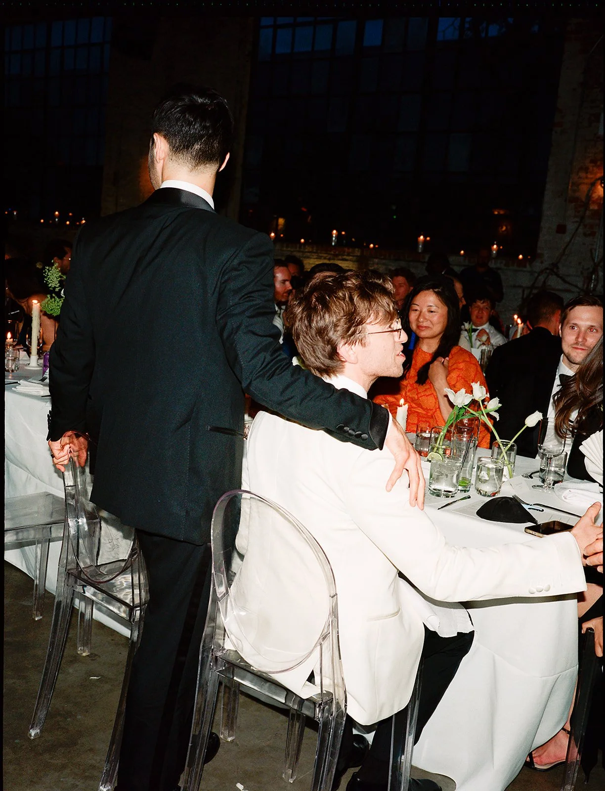 Hugh & Jacob | Venue: 99 Scott, Brooklyn | Photo: Michaela Jelin | Florals: Aurora Botanica