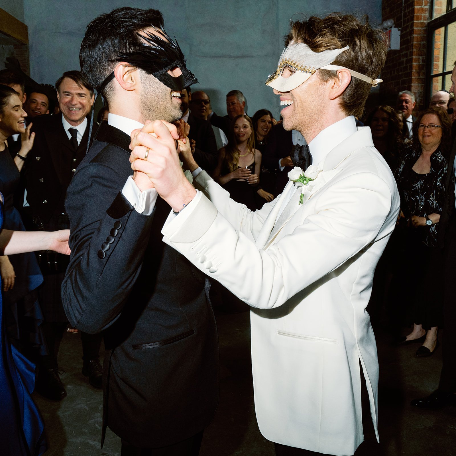 Hugh & Jacob | Venue: 99 Scott, Brooklyn | Photo: Michaela Jelin | Florals: Aurora Botanica