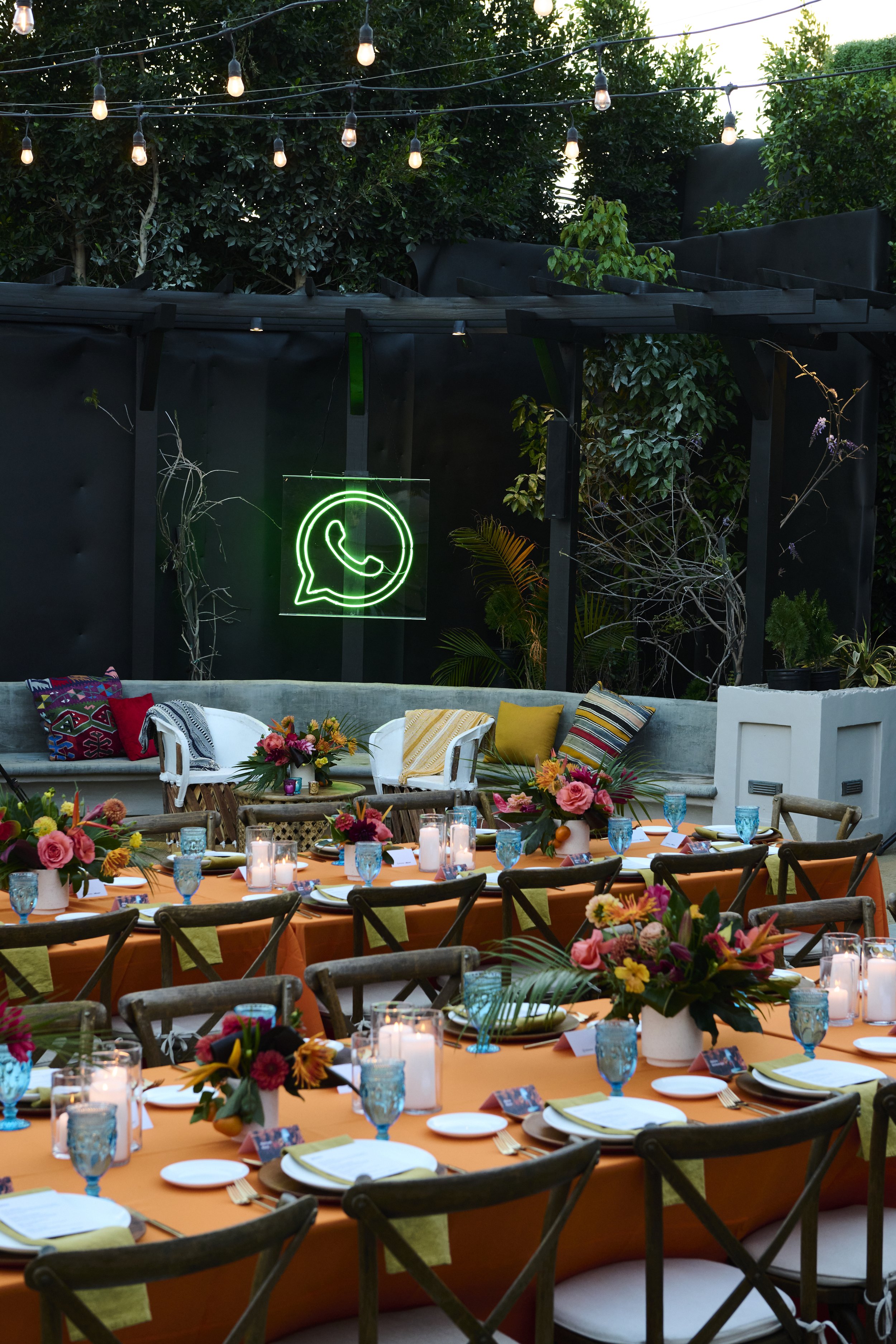 Billboard & WhatsApp | Private dinner celebrating women in Latin music in Los Angeles | Photographer: Yasara Gunawardena | Florals: Gilly Flowers