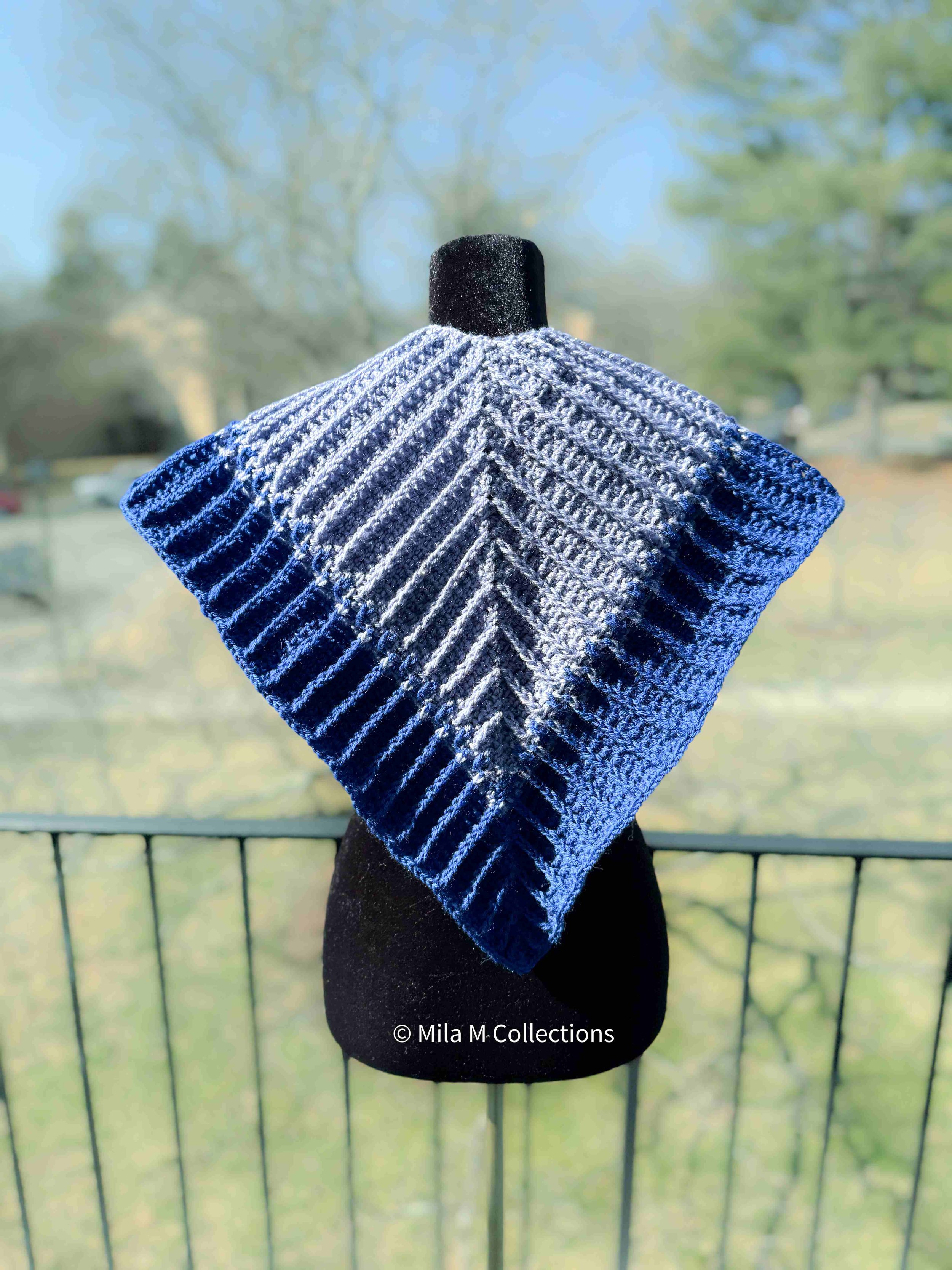 Blue Boomerang Scarf by Mila M Collections.jpg