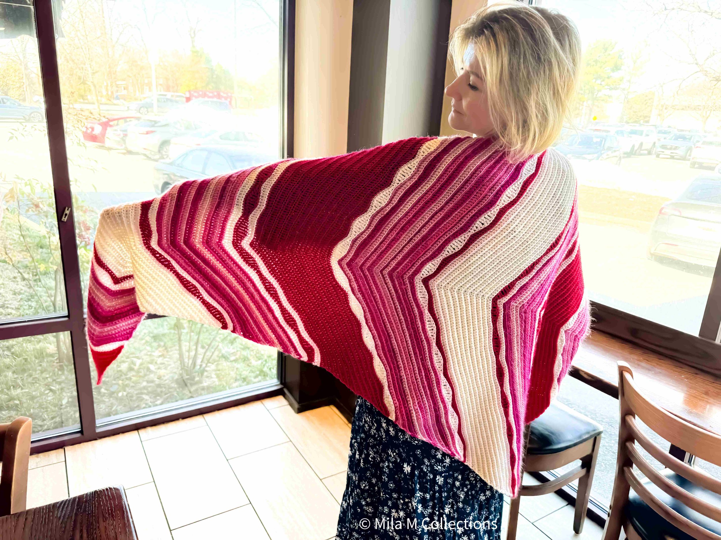 Red and White Asymmetrical Shawl by Mila M Collections.jpg