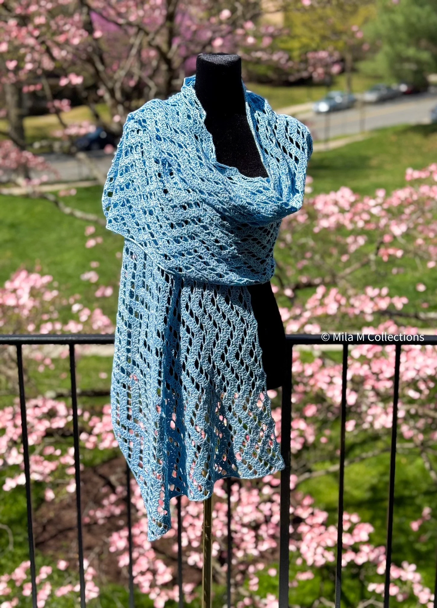 Blue Bamboo Shawl by Mila M Collections.jpg