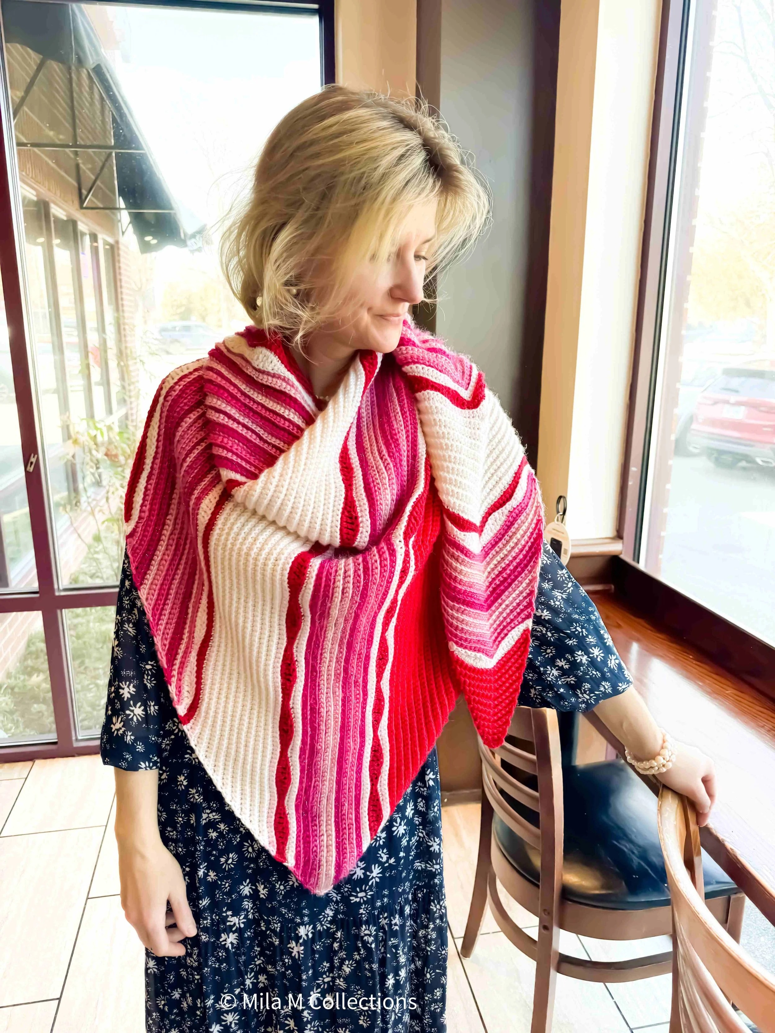 Red and White Asymmetrical Shawl by Mila M Collections.jpg