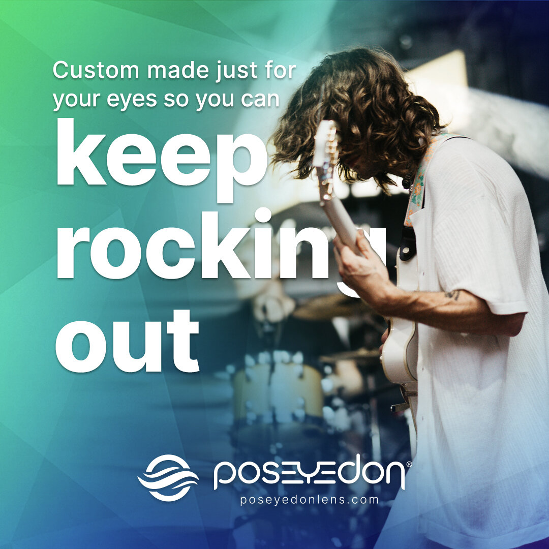 The posEYEdon ⚪️ custom fit provides comfort, clear vision and ocular health regardless of your activity and surroundings, so you can keep rocking out! 🎸 🎼 

Visit: posEYEdonlens.com to find a fitter near you.

#posEYEdonLens #CustomMade #ContactLe