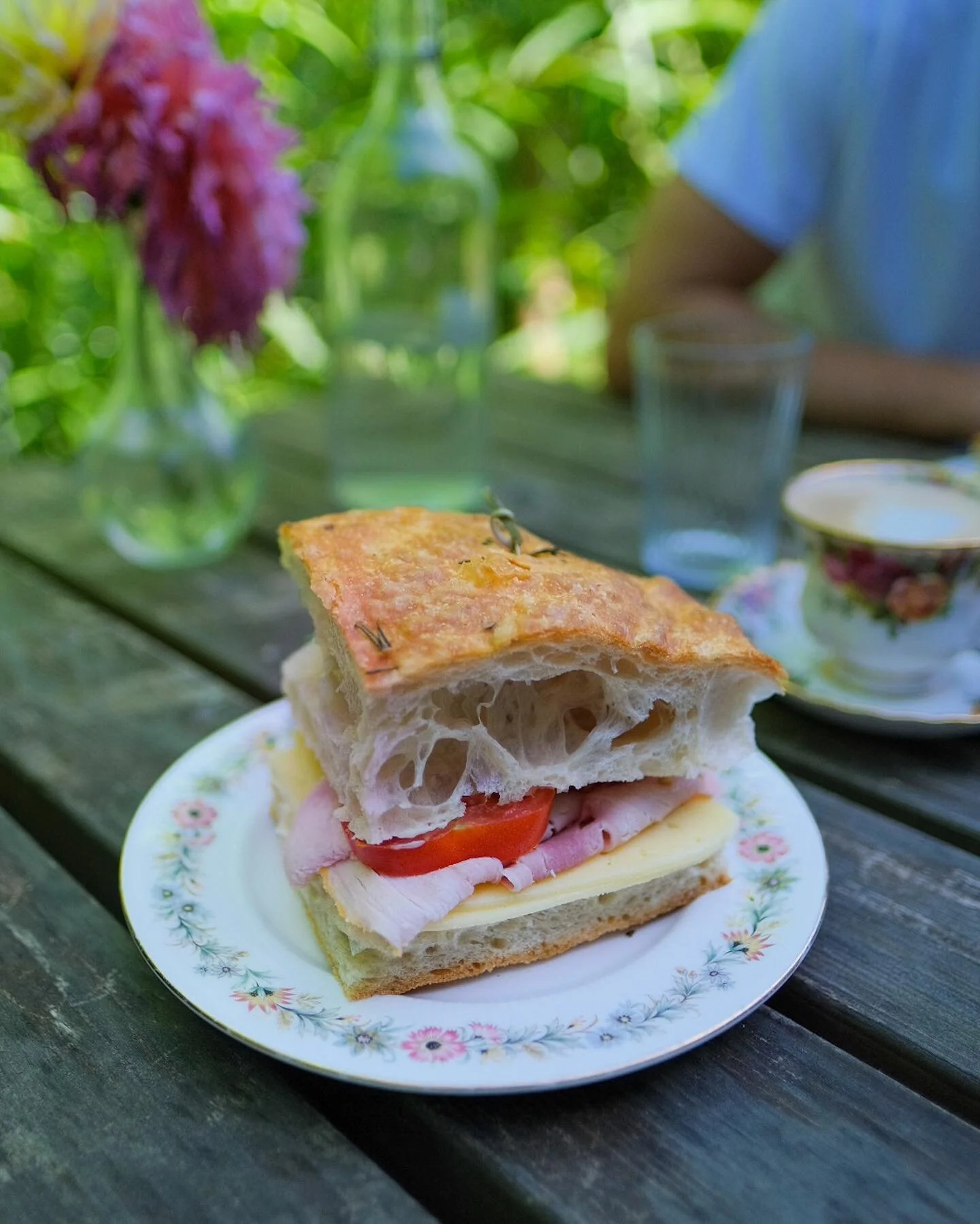 🥪🌿 Come and try our lovely fluffy focaccia sandwiches 🌸🌺