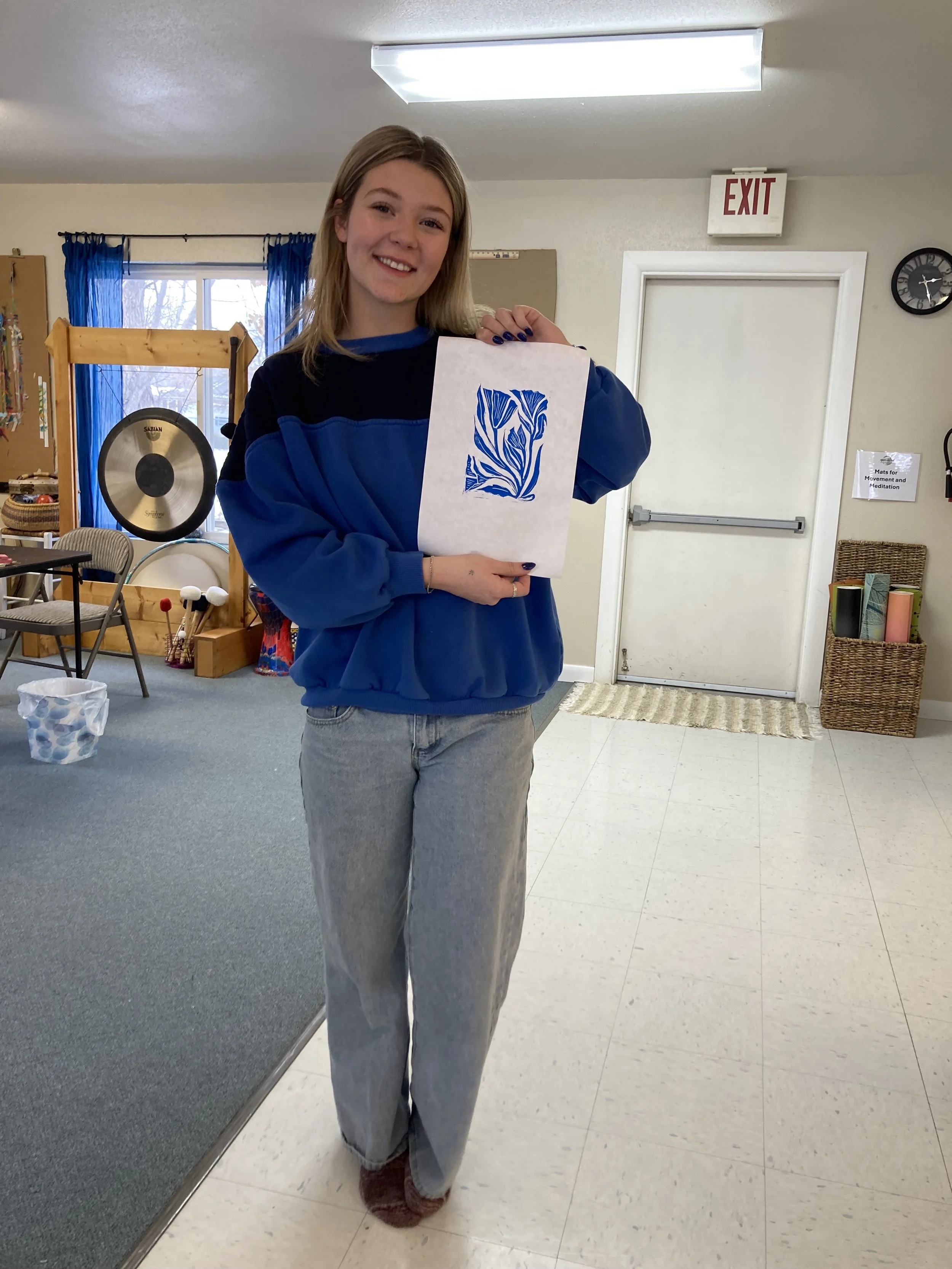 Print workshop with Hannah!