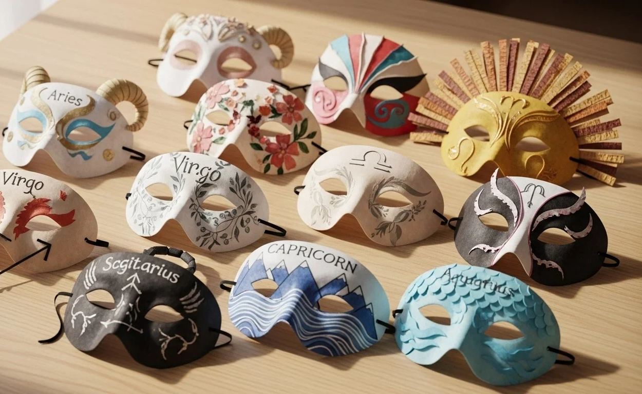 Astrology Mask Making for Spring Equinox