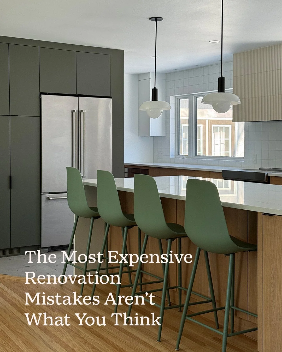 The most expensive renovation mistakes rarely have anything to do with tile, paint colours, or hardware.⁠
⁠
They&rsquo;re the ones you feel every single day.⁠
⁠
The island you can&rsquo;t comfortably walk around.⁠
The fridge door that collides with a
