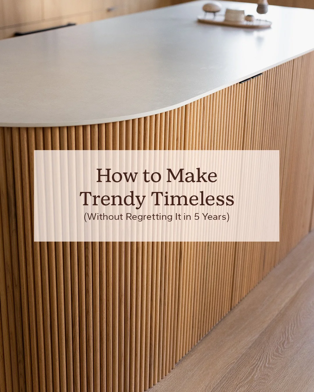 Trends aren&rsquo;t the enemy.⁠
⁠
Misapplying them is.⁠
⁠
Every year, there&rsquo;s a new &ldquo;must-have&rdquo; detail: curves, fluting, colour drenching, layered stone. And yes, many of them are beautiful.⁠
⁠
But beauty without context is what dat