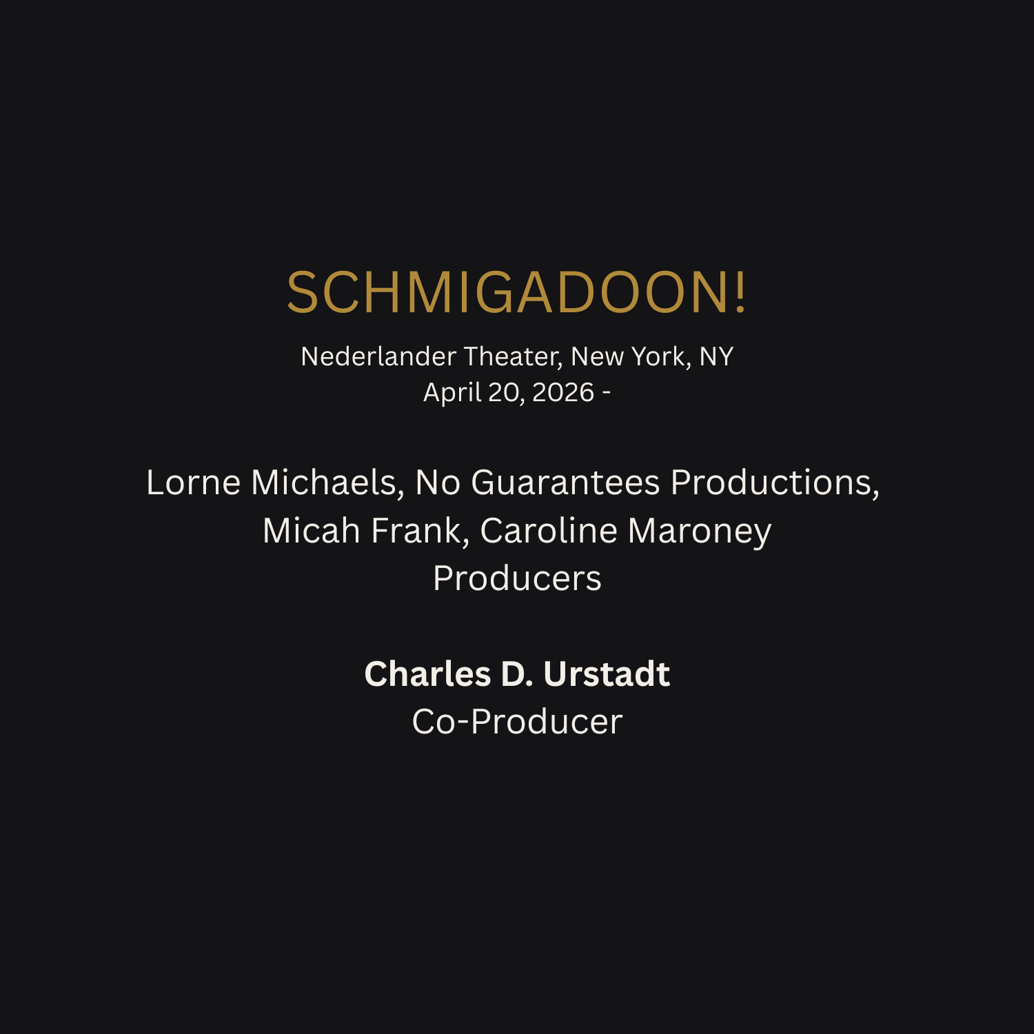 SCHMIGADOON! Production info.png