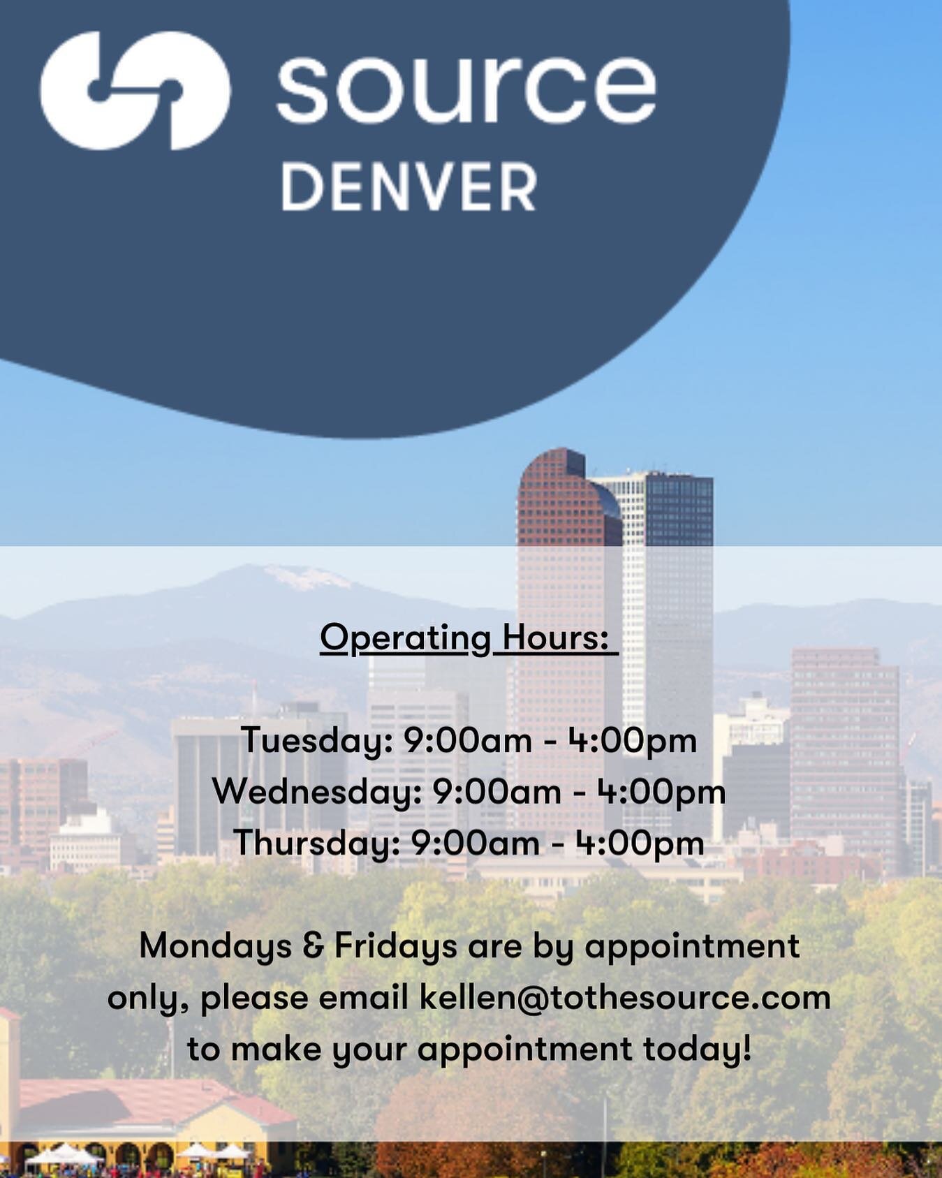 Updated Hours of Operation for our Denver Showroom! 

We can&rsquo;t wait to see you 

#tothesourcedotcom #sourcedenver #materiallibrary #archanddesign #interiordesigndenver