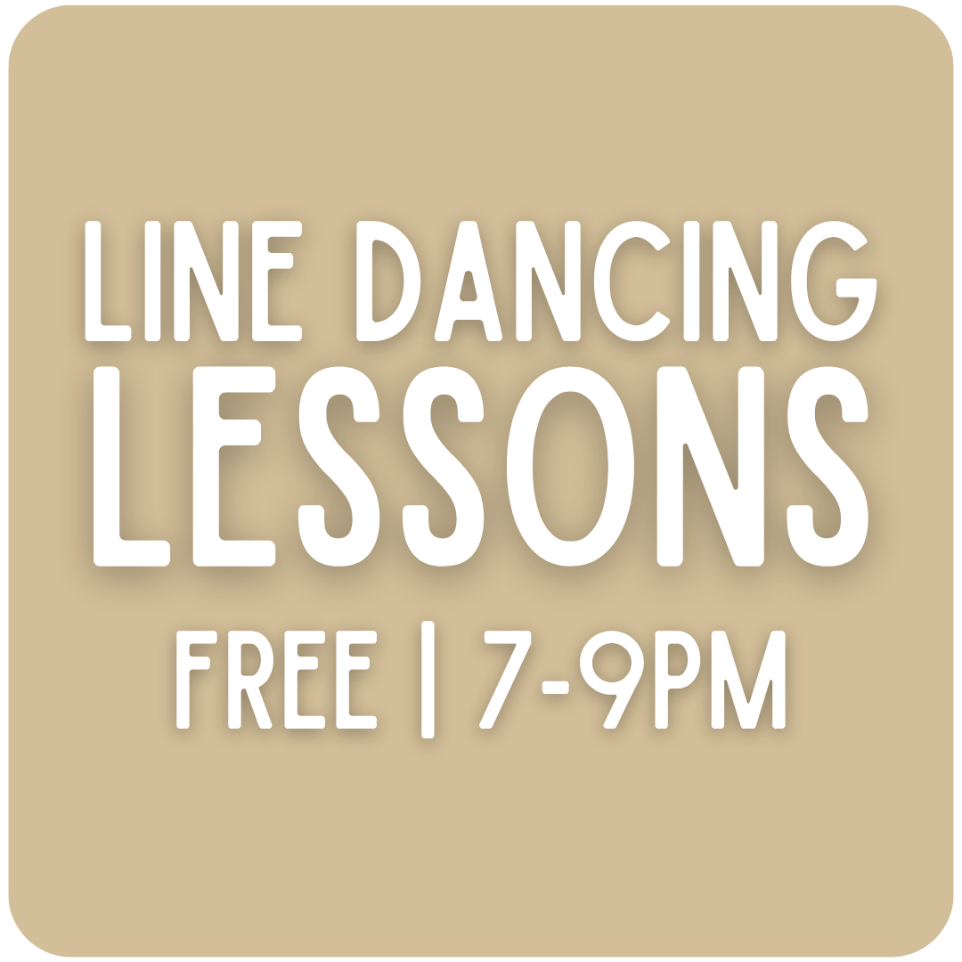 Free line dancing lessons every thursday from 7-9pm