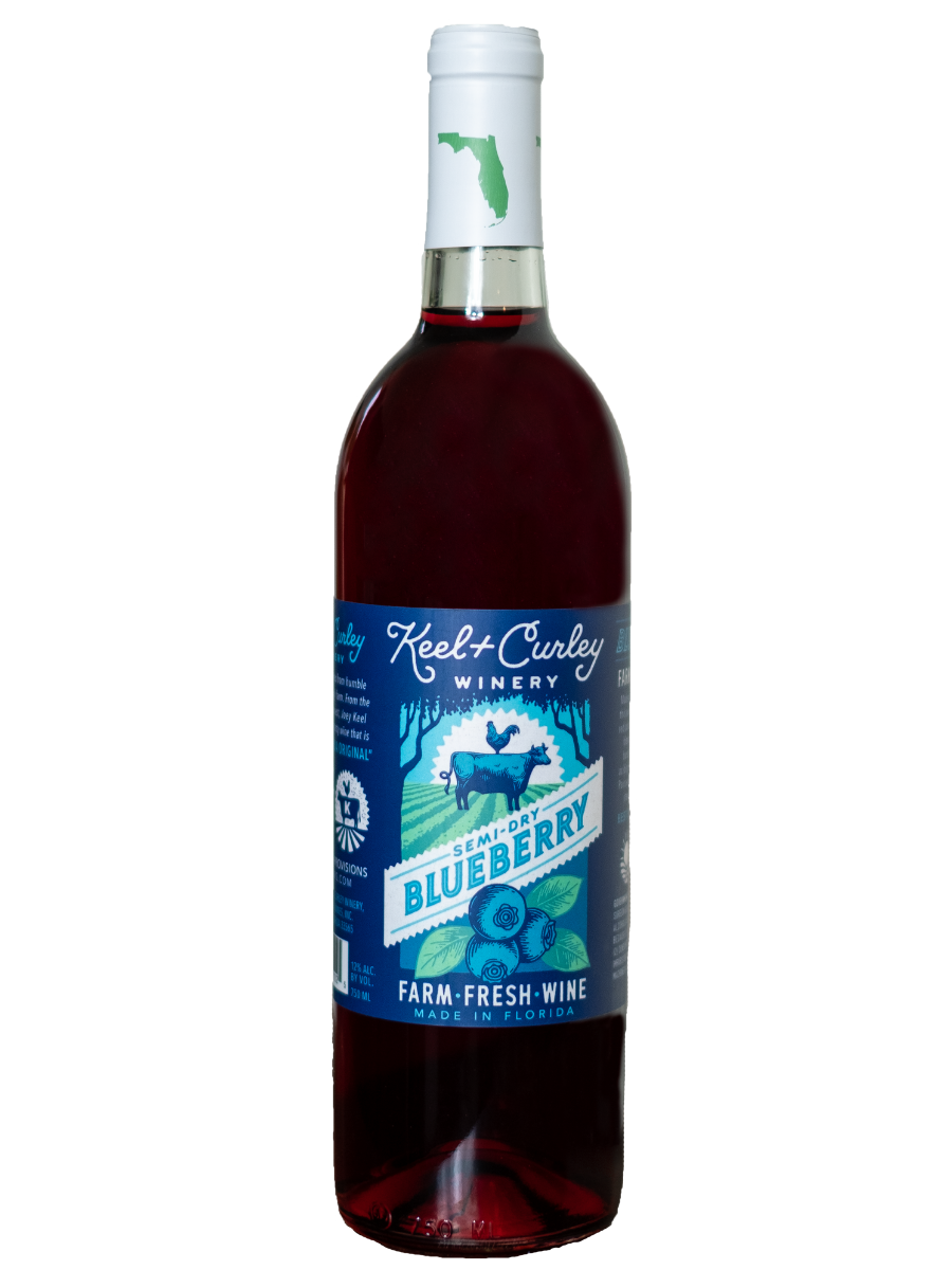 Sweet Blueberry Wine — Keel Farms Tampa Bay Winery, Brewery and Restaurant