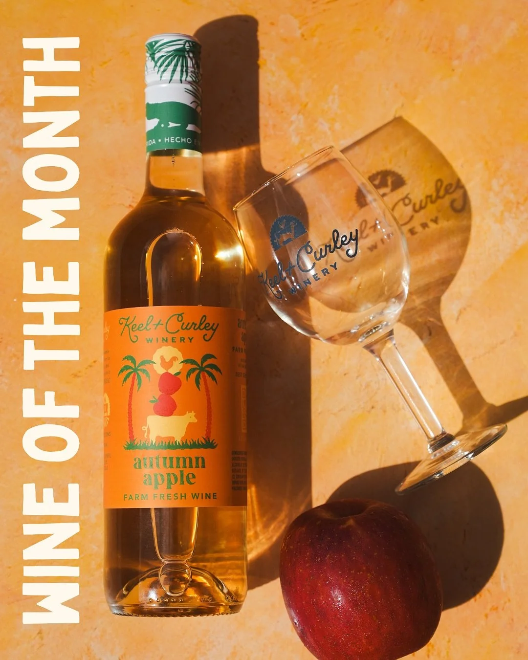 🍎 Wine of the Month. Crisp, cozy, and full of fall flavor, our Autumn Apple Wine is just $9.99 all October long! 🍂

Available online and in the Tasting Room.