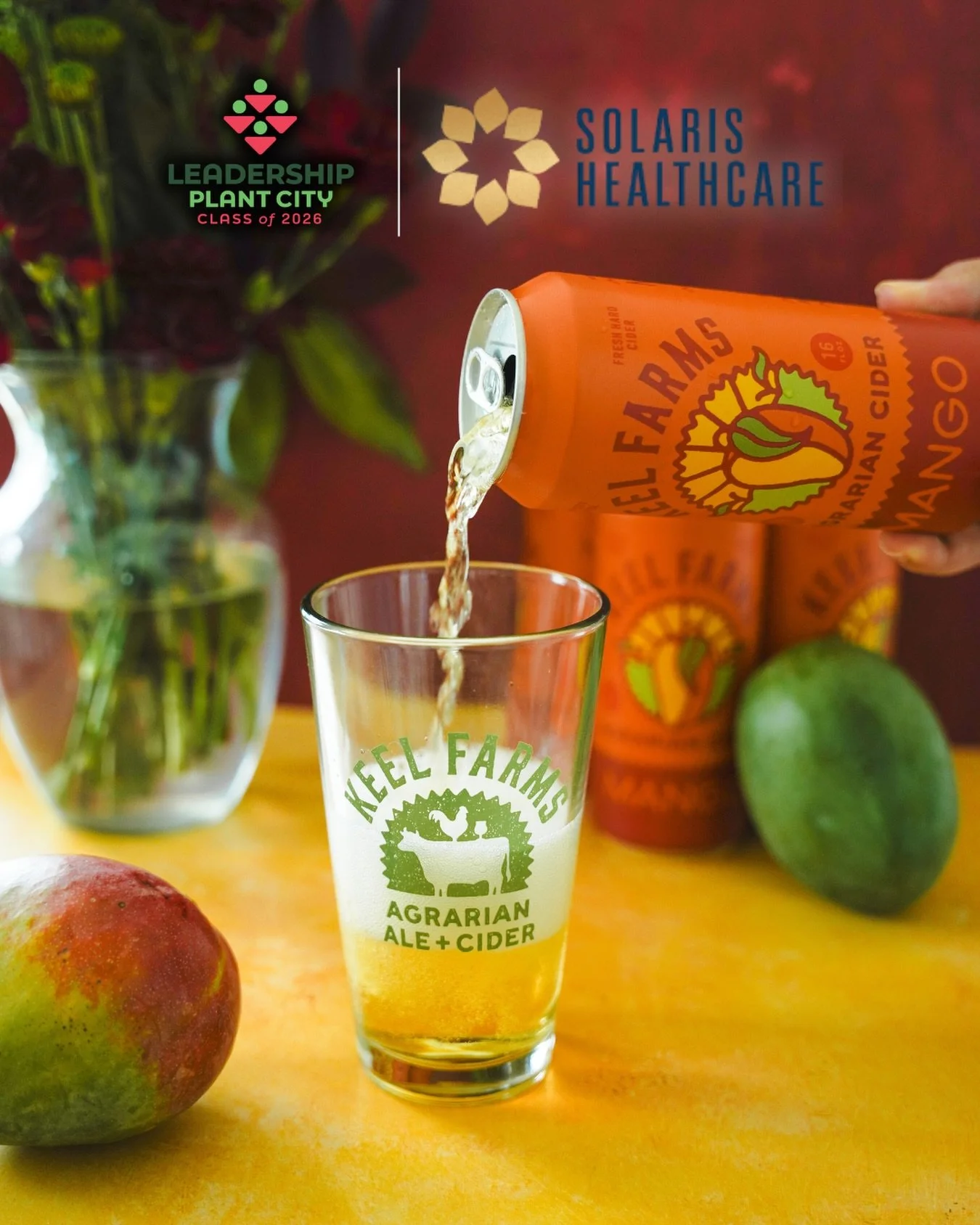 This month&rsquo;s Sip &amp; Support is all about Mango Cider! 🍻🥭

For every pint of Mango Cider sold in February, we&rsquo;ll donate $1 to the 2026 Leadership Plant City class to support their Legacy Project: renovating the courtyard at @solarispl