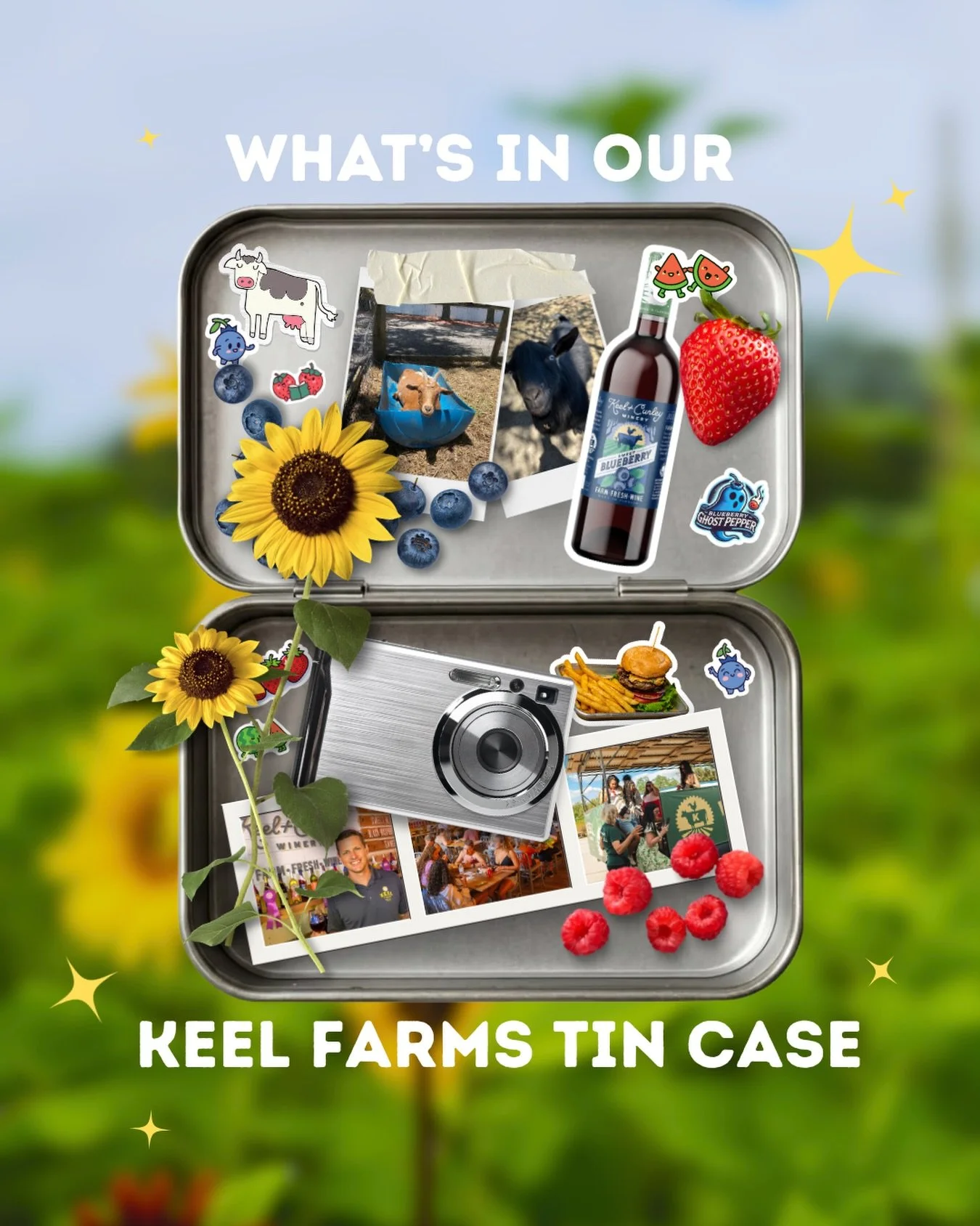 Our personal to-go tin filled with Keel vibes 🍓🍃

Now tell us, what would YOU add? 🍷👇

#WhatsInMyTinCase #KeelFarms #FarmAesthetic