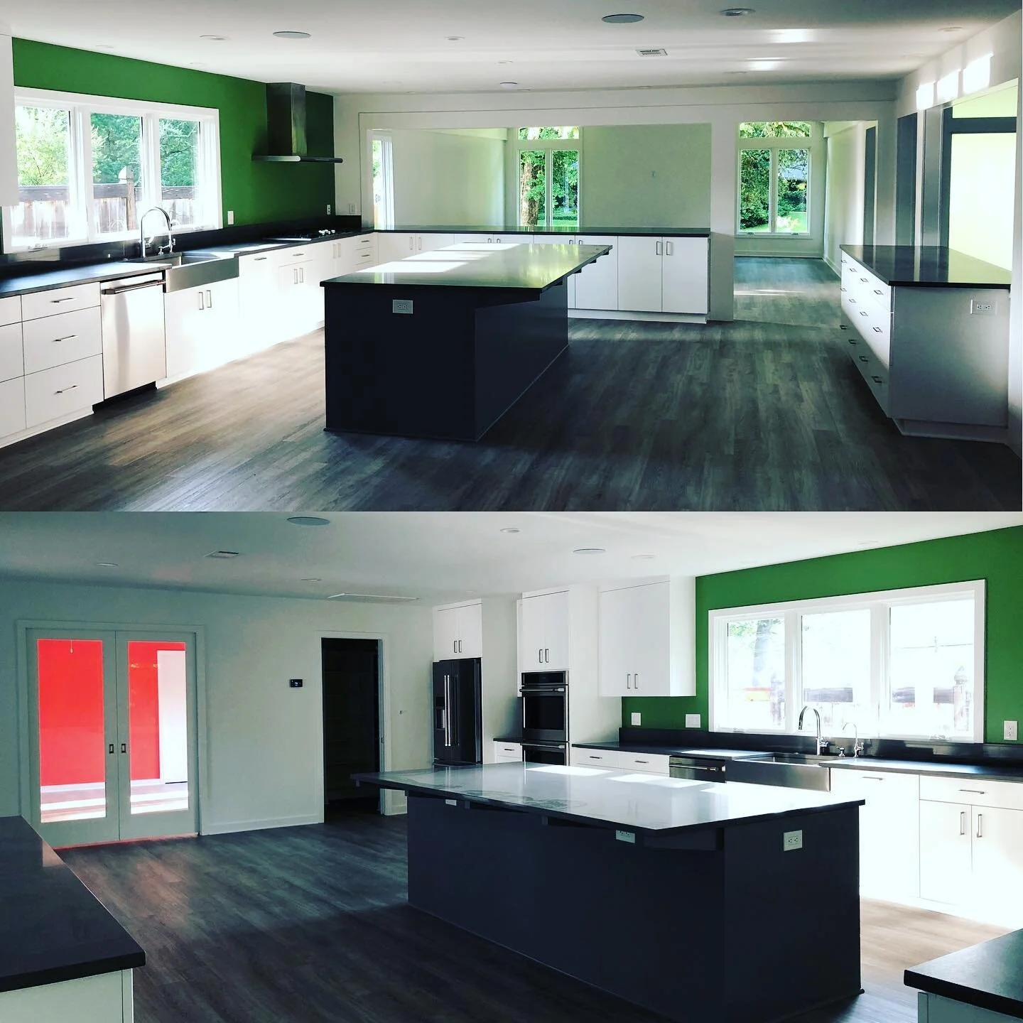 Renovated this home 10 years ago but unfortunately it was completely destroyed by a fire last year.  We gutted the entire 4300 sq ft and rebuilt this wing from the slab up.  Enjoying the quiet morning light while waiting on the cleaning crew.