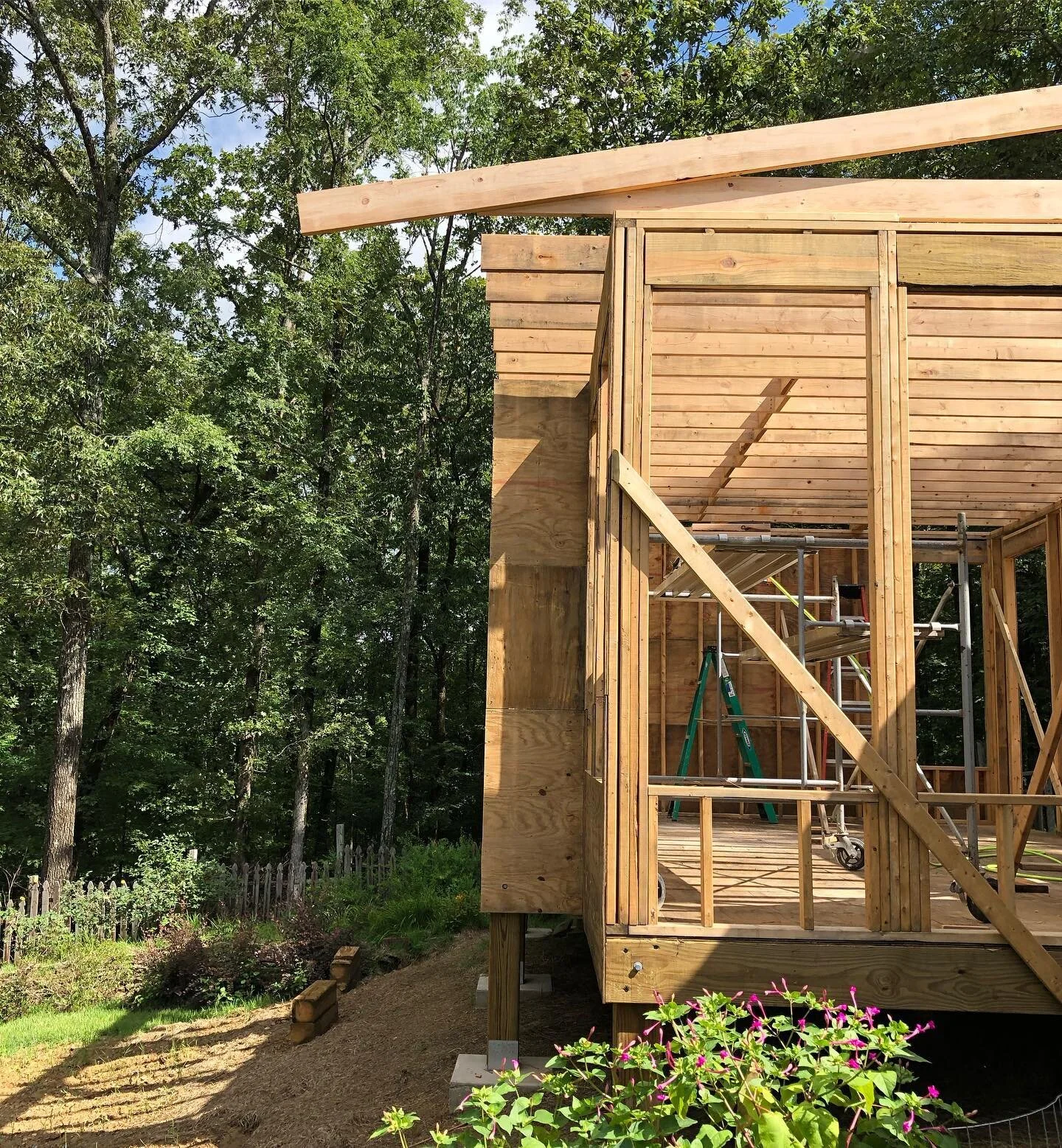 Rafter mock-up in cross section.