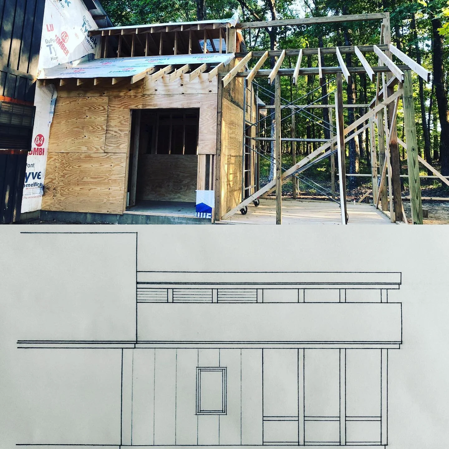 Framing from schematics.