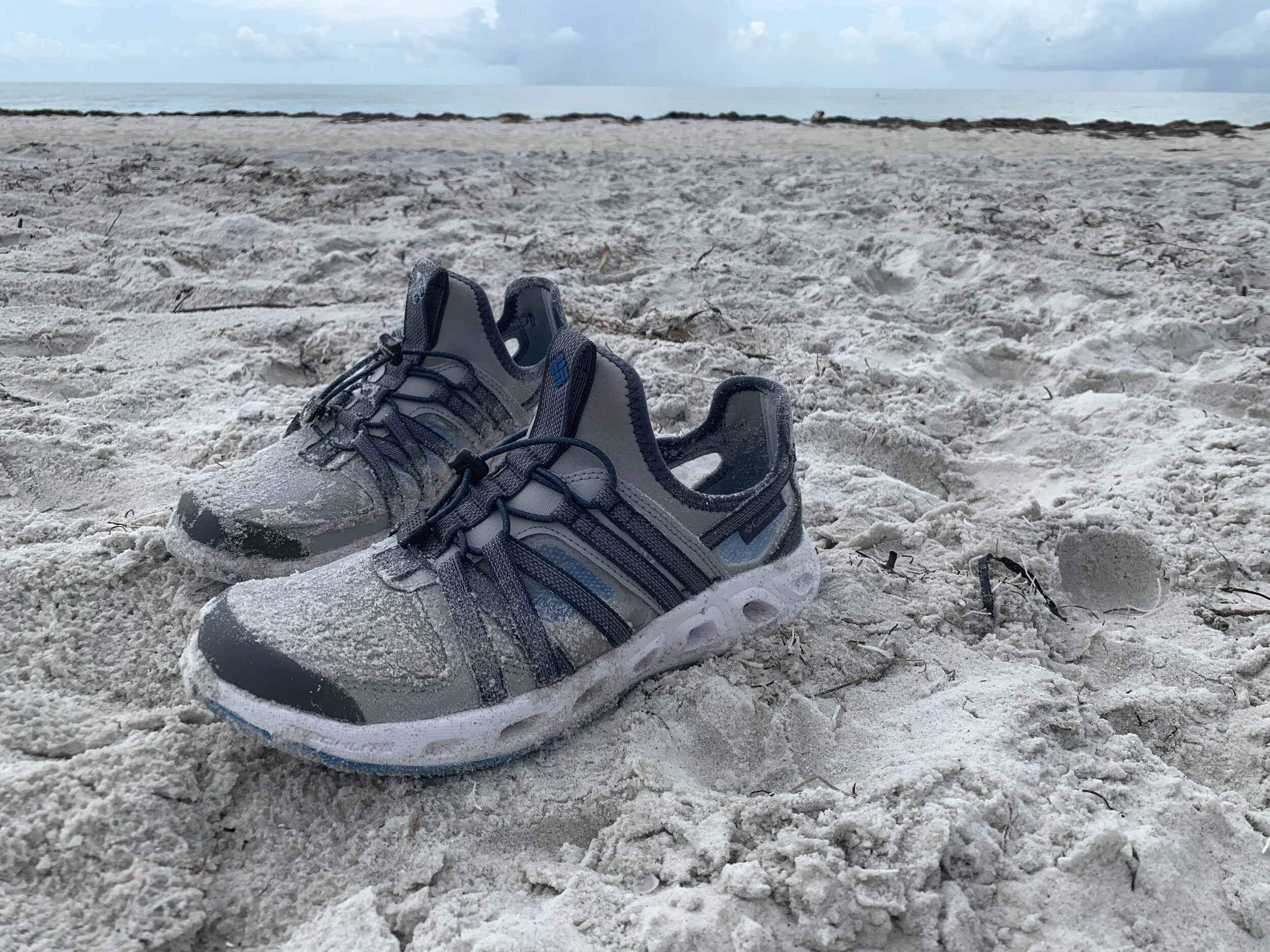 We purchased these water shoes from Columbia for my son. He wore them when we went to Honeymoon &amp; Caladesi Island recently. They were comfortable and gave him the opportunity to walk in the sand without worrying about stepping on anything sharp.…