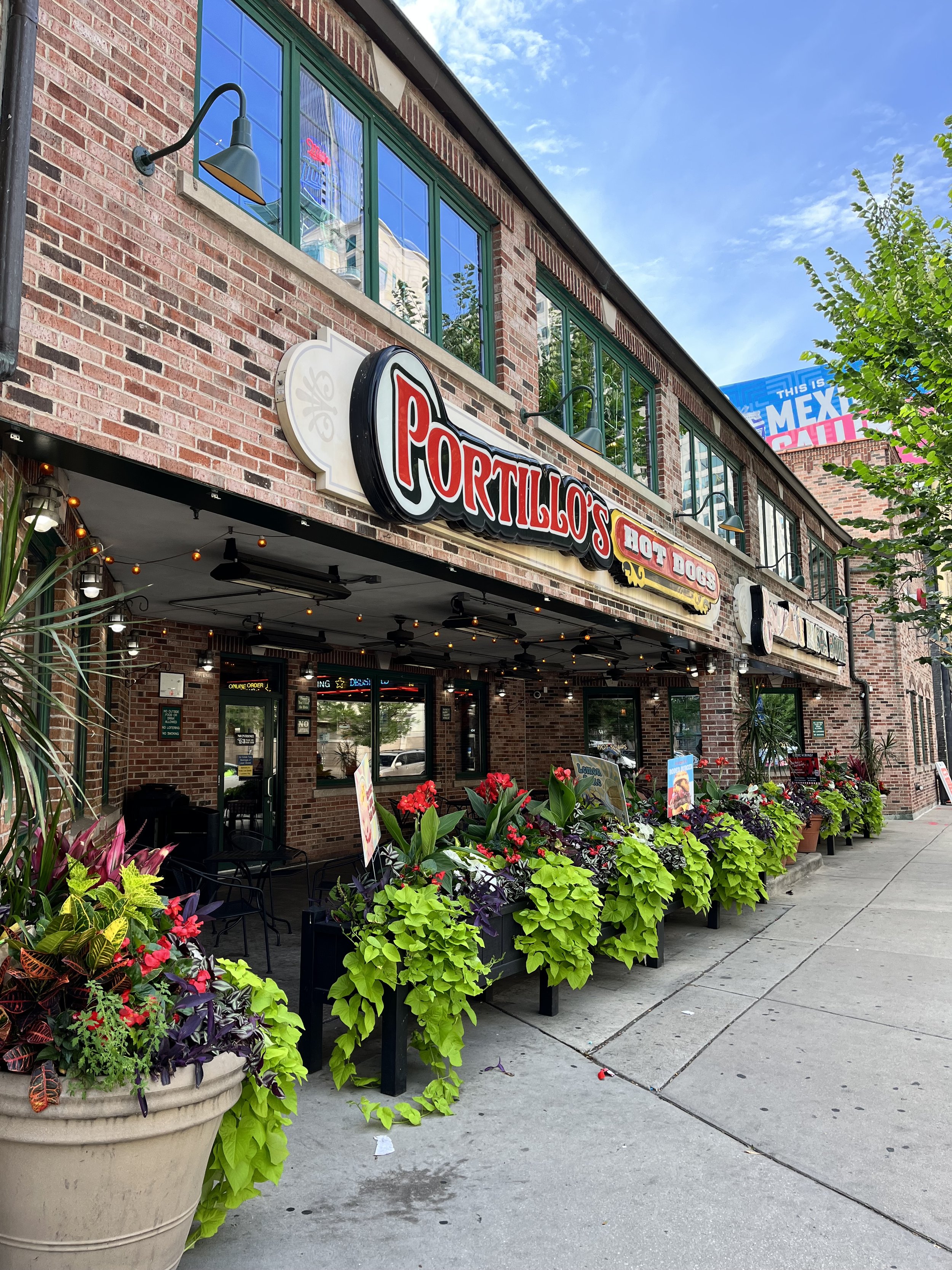 Portillos hotdogs front of restaurant Chicago Illinois.jpg