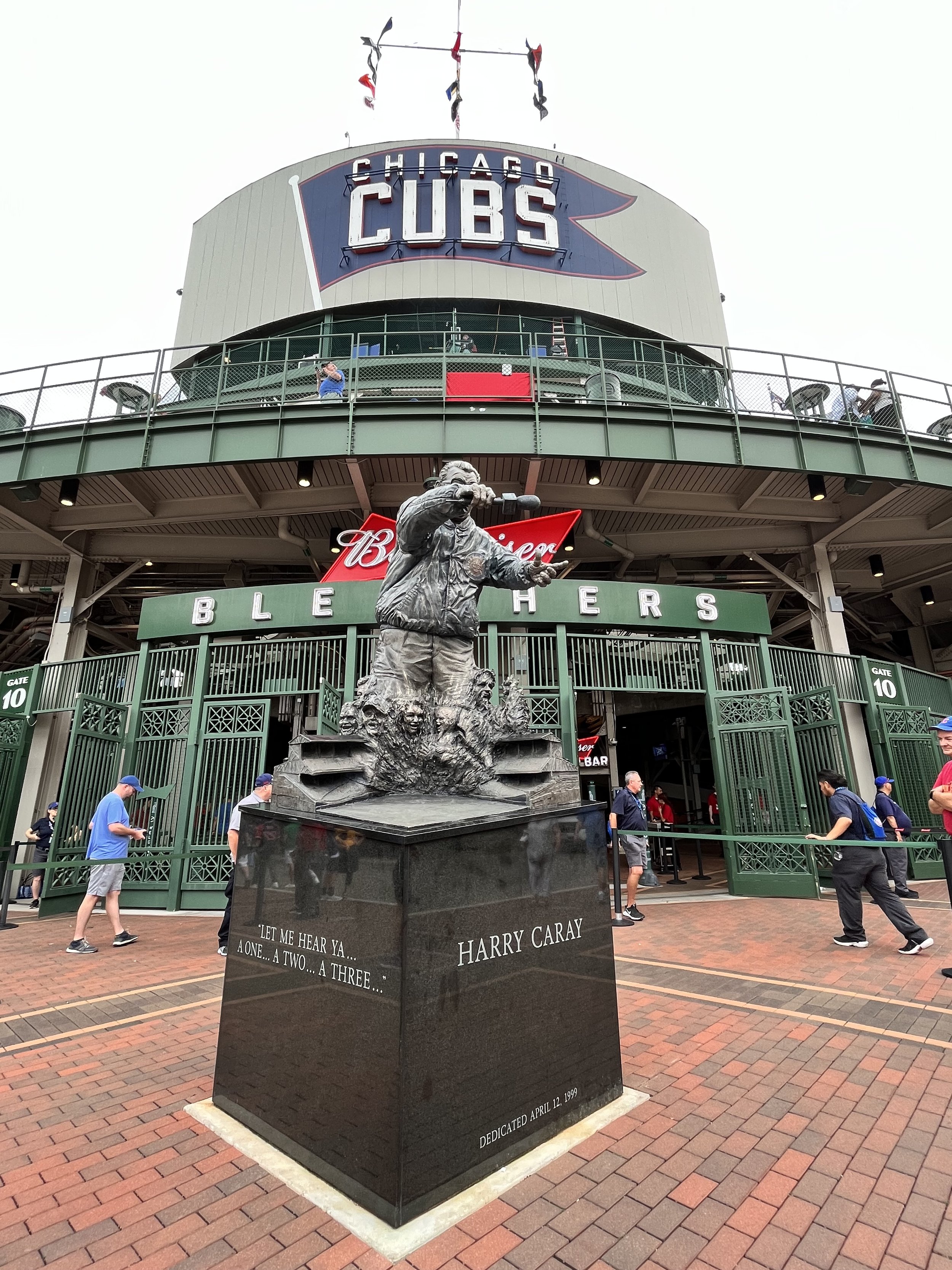 Wrigley Field Chicago Cubs Harry Caray statue baseball.jpg