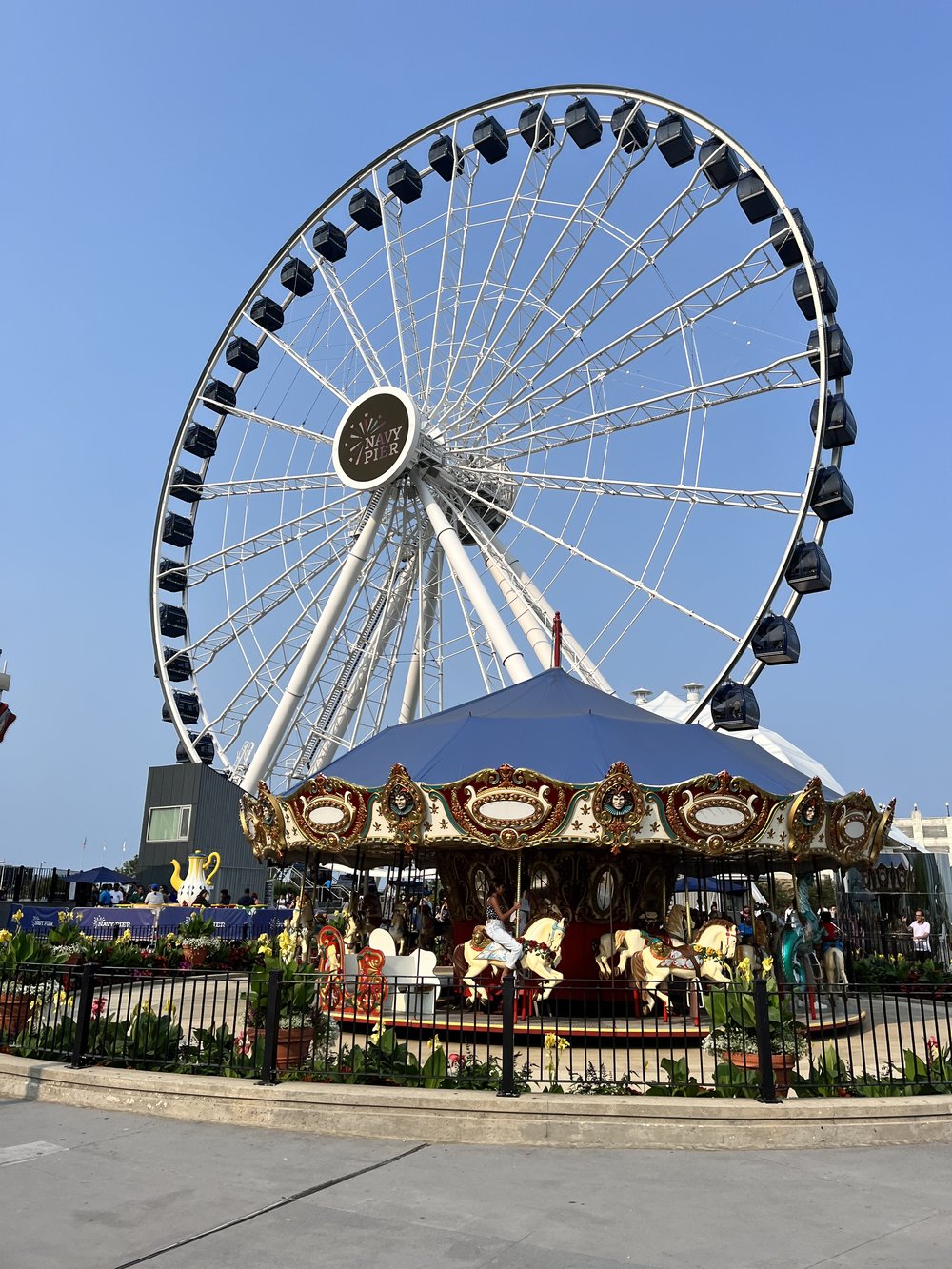Navy Pier Ferris wheel and Carousel Chicago Illinois.jpg