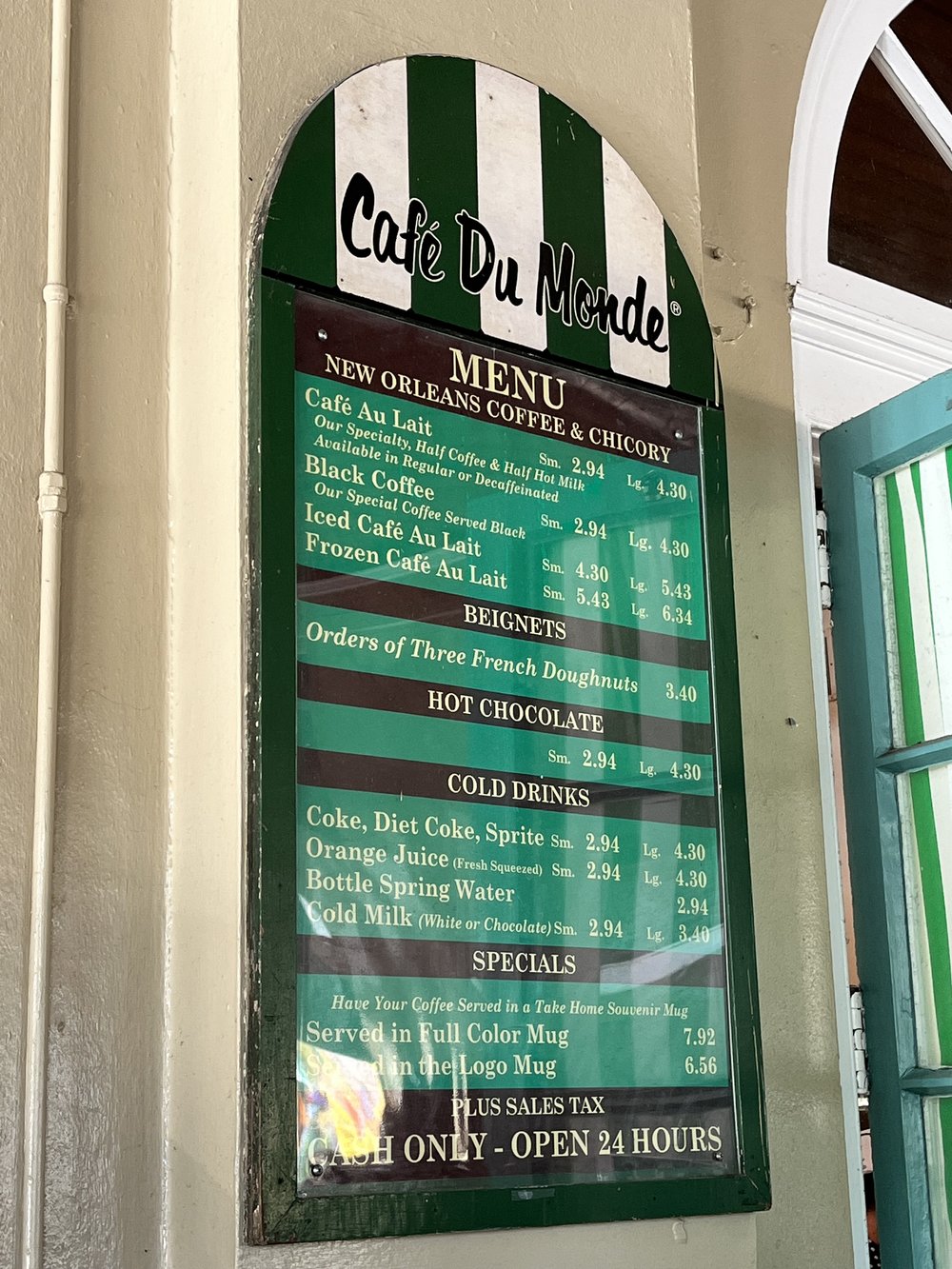 Cafe Du Monde menu New Orleans LA.jpg