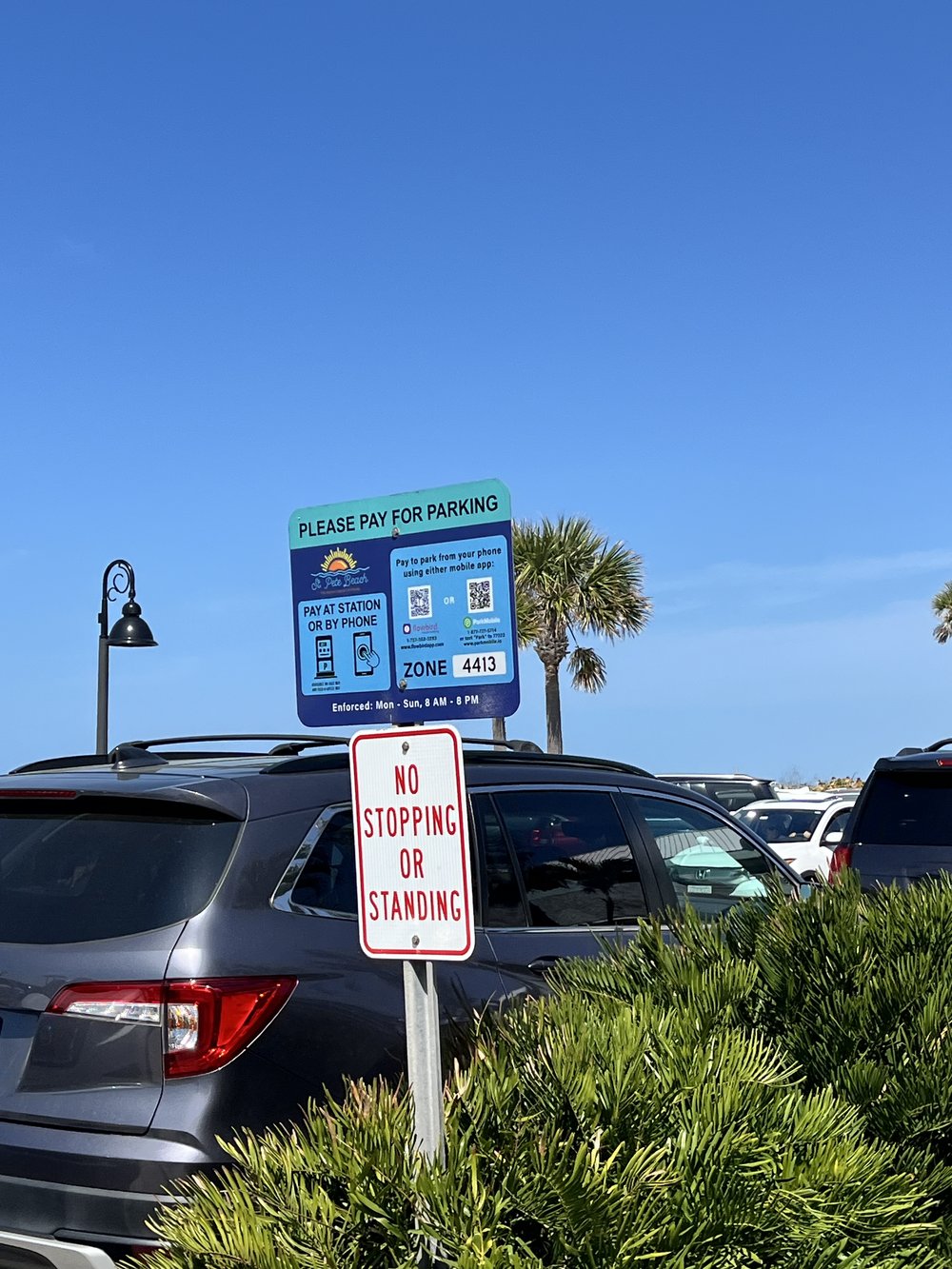 Pass-a-grille pay for parking sign Florida.jpg