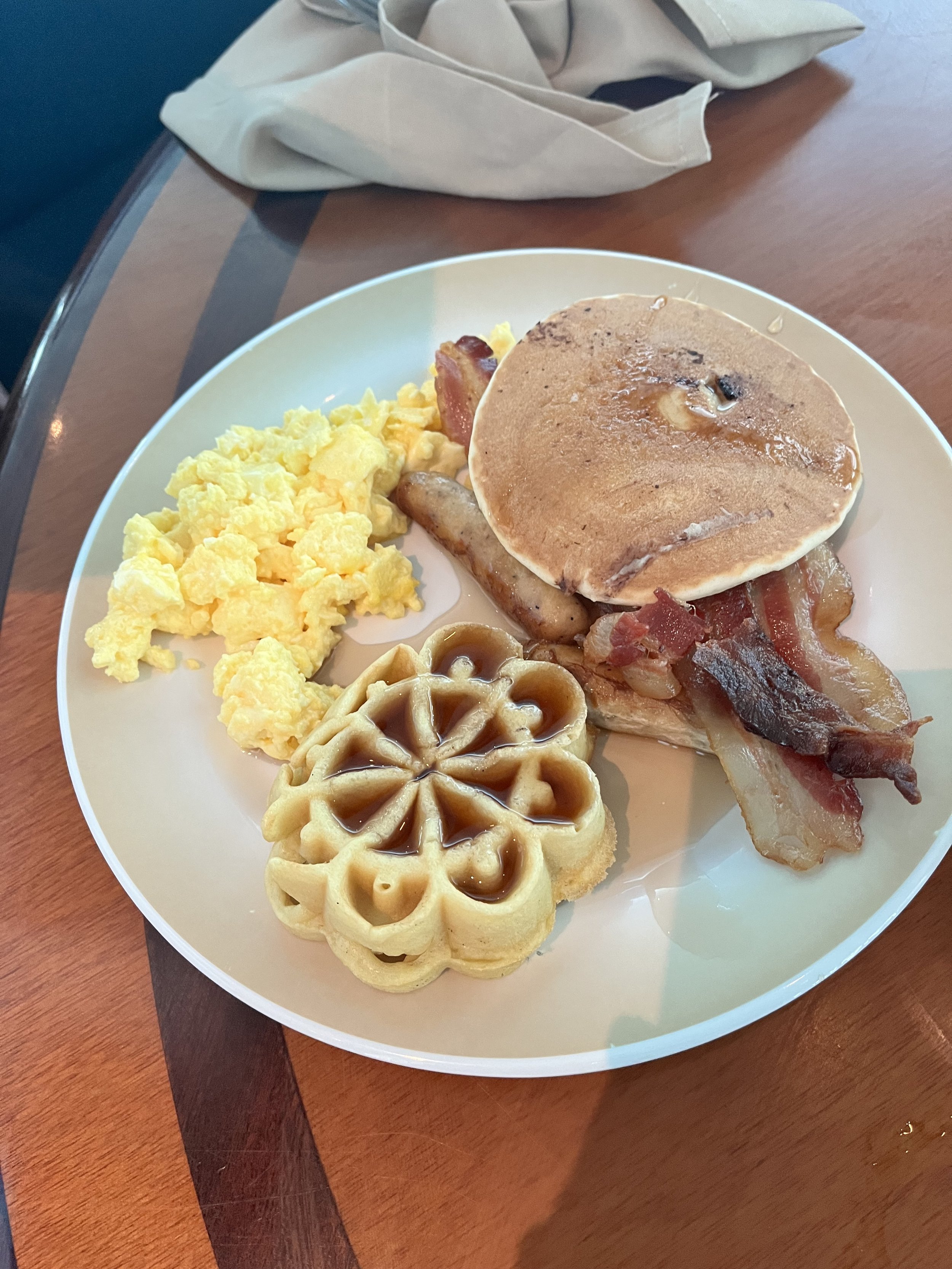 Breakfast pancakes Windjammer Cafe Liberty of the Seas.jpg