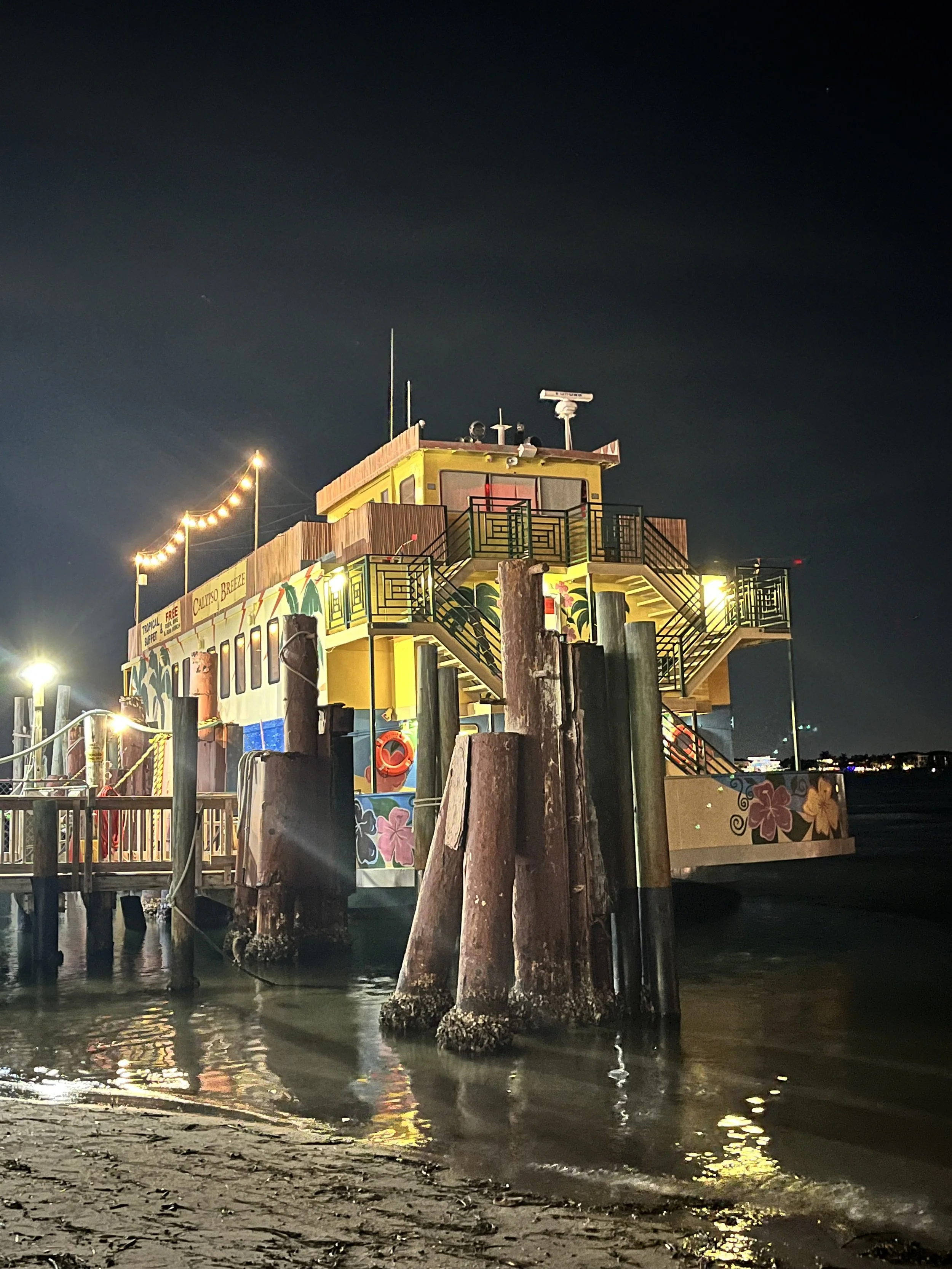 Calypso Breeze boat at night Madiera Beach Florida.jpg