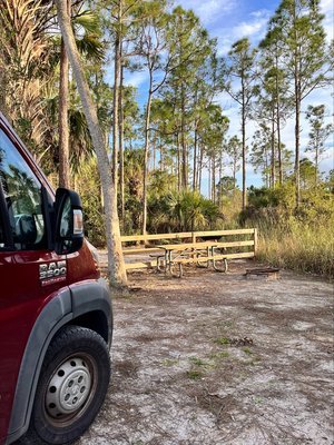 Panther Pond campground picnic table van.jpeg