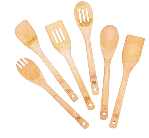 Bamboo serving utensils camping.png