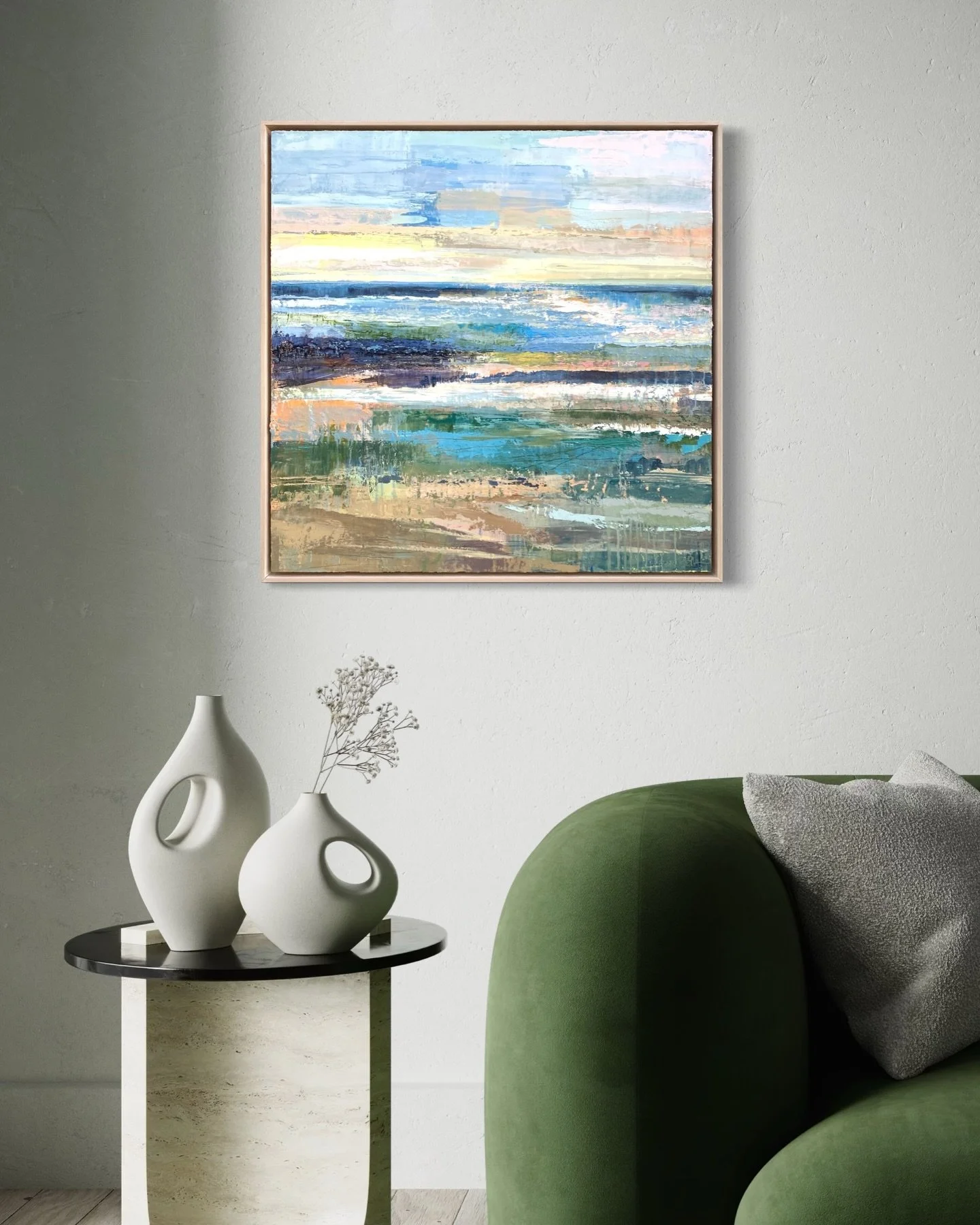 &lsquo;Morning Meditation&rsquo;
73 x 73 cm
Oil on board 

Sometimes we all need to slow down and take a breather. I&rsquo;m a bit of a - go all out and fixate on what I&rsquo;m doing kinda gal &hellip; then I crash and need a few days or sometimes w