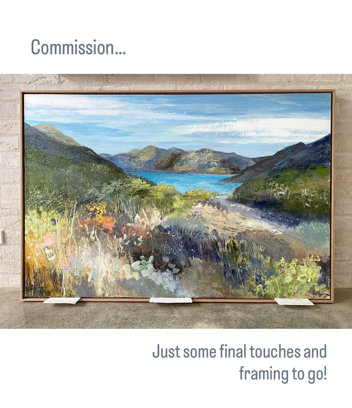 I wouldn&rsquo;t normally share a commission on here before it&rsquo;s new owner has seen it in the flesh &hellip; but my lovely client thought it would be nice for others to see it before it goes to its new home! So it&rsquo;s currently sitting in t