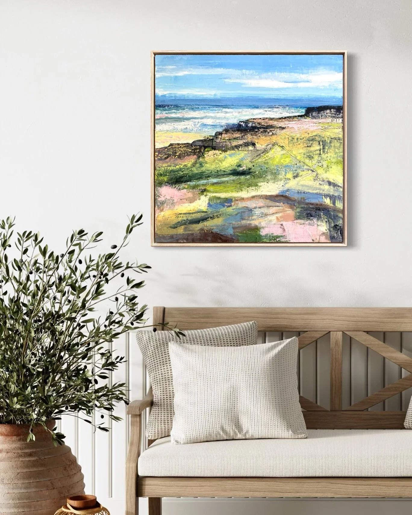 Yes Mudgee, I do love you a lot&hellip; but I am just HANGING to get to the coast 🏖️ I just want to sit on the beach, listen to the waves and take deep breaths of the salty air. It is a balm for my soul 💛

This painting &rsquo;Rockshelf Roaming&rsq
