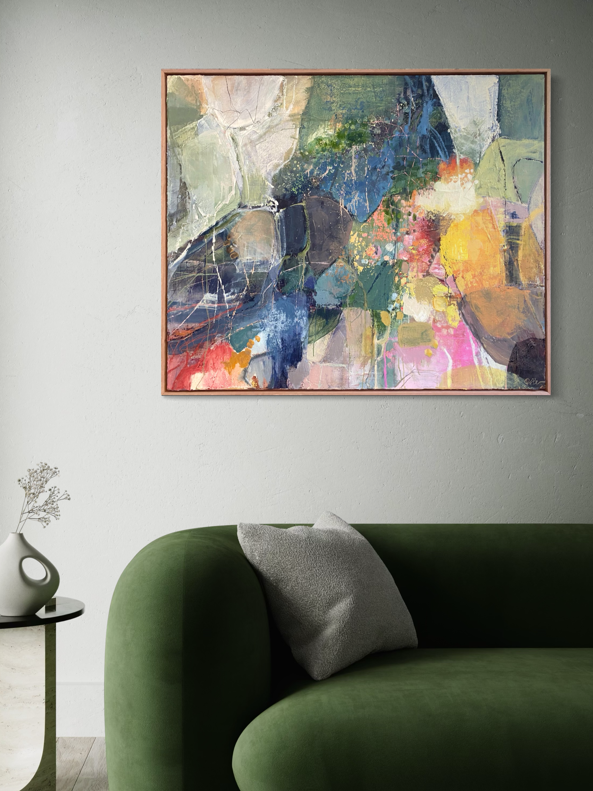 Jewelled Pools, 105 x 125cm