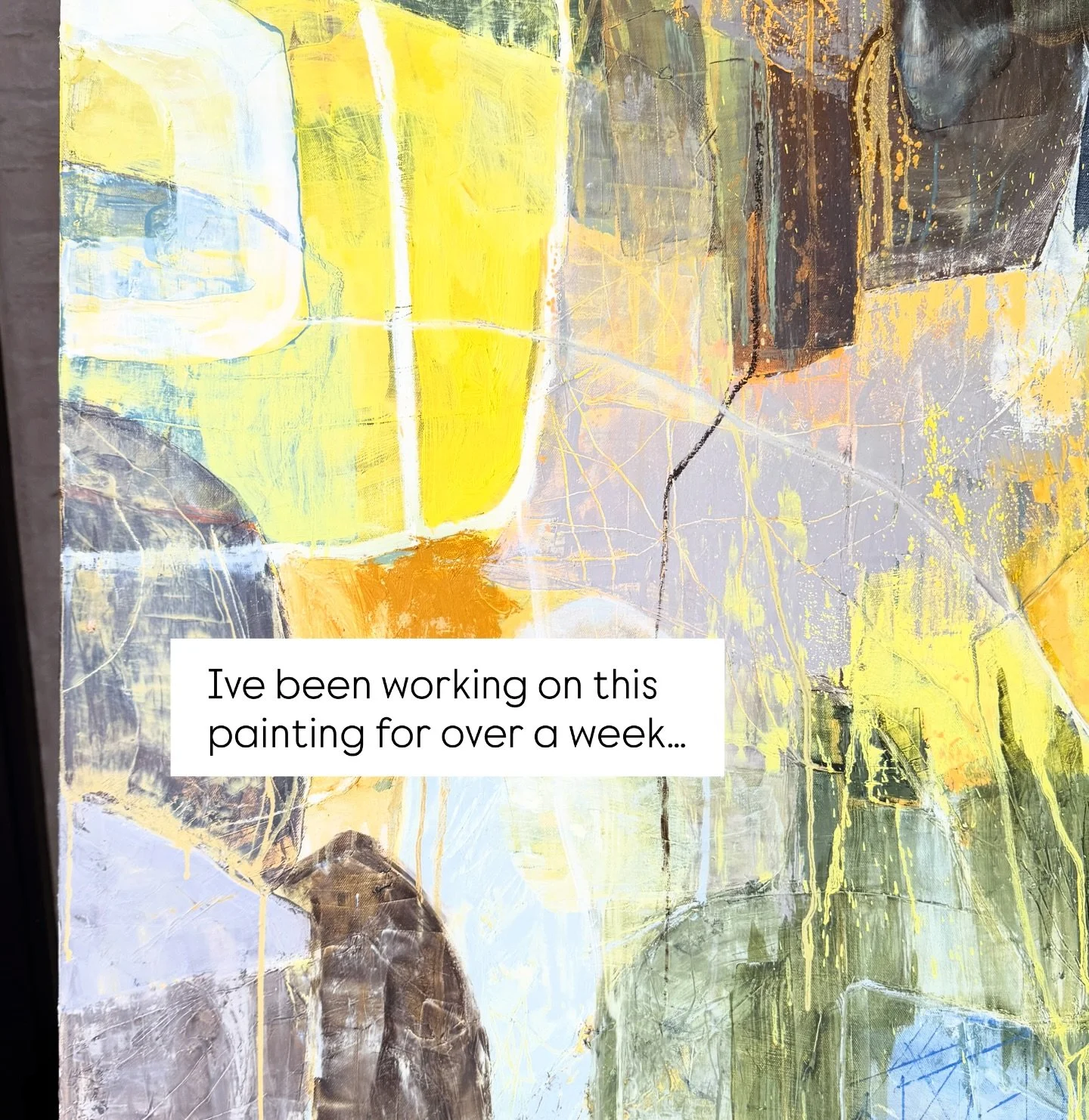 Just gotta go with it&hellip; 

#abstract #abstractart #oilpainting #intuitiveart