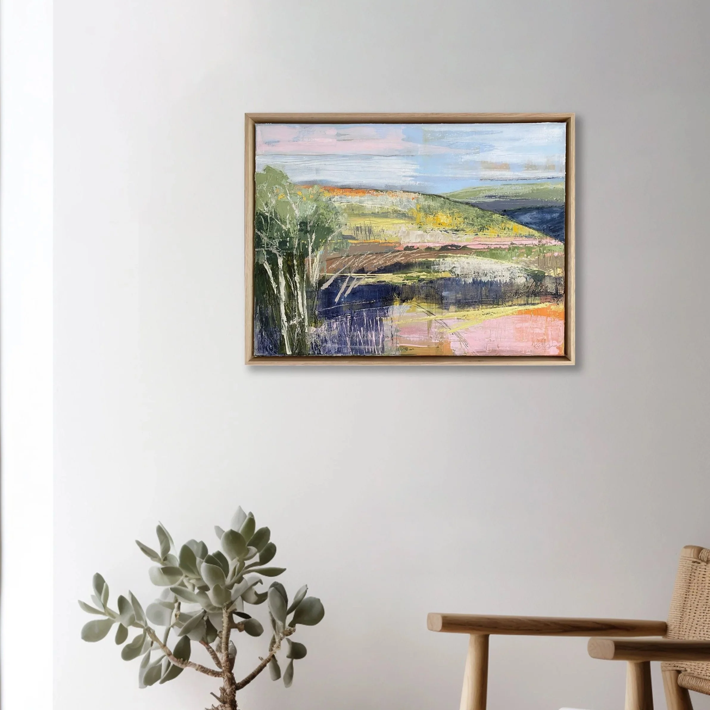 Along Lue Road, 48 x 63cm