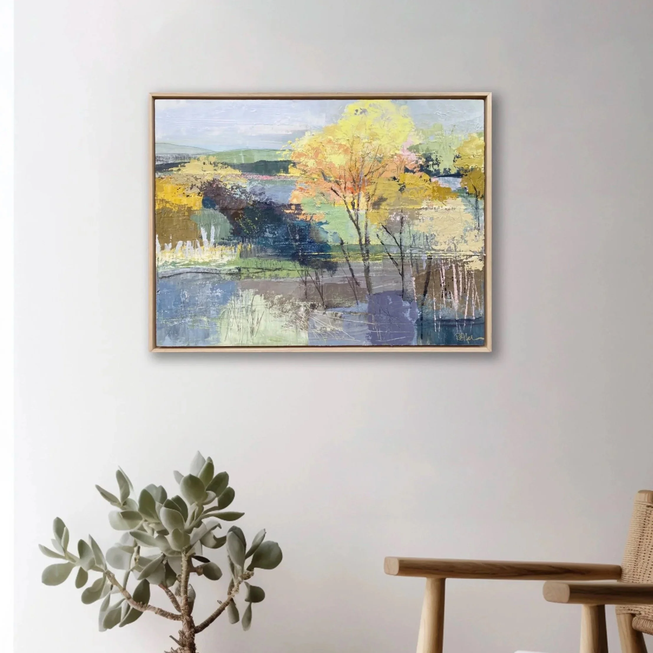 July Shadows and Light, 48 x 63cm