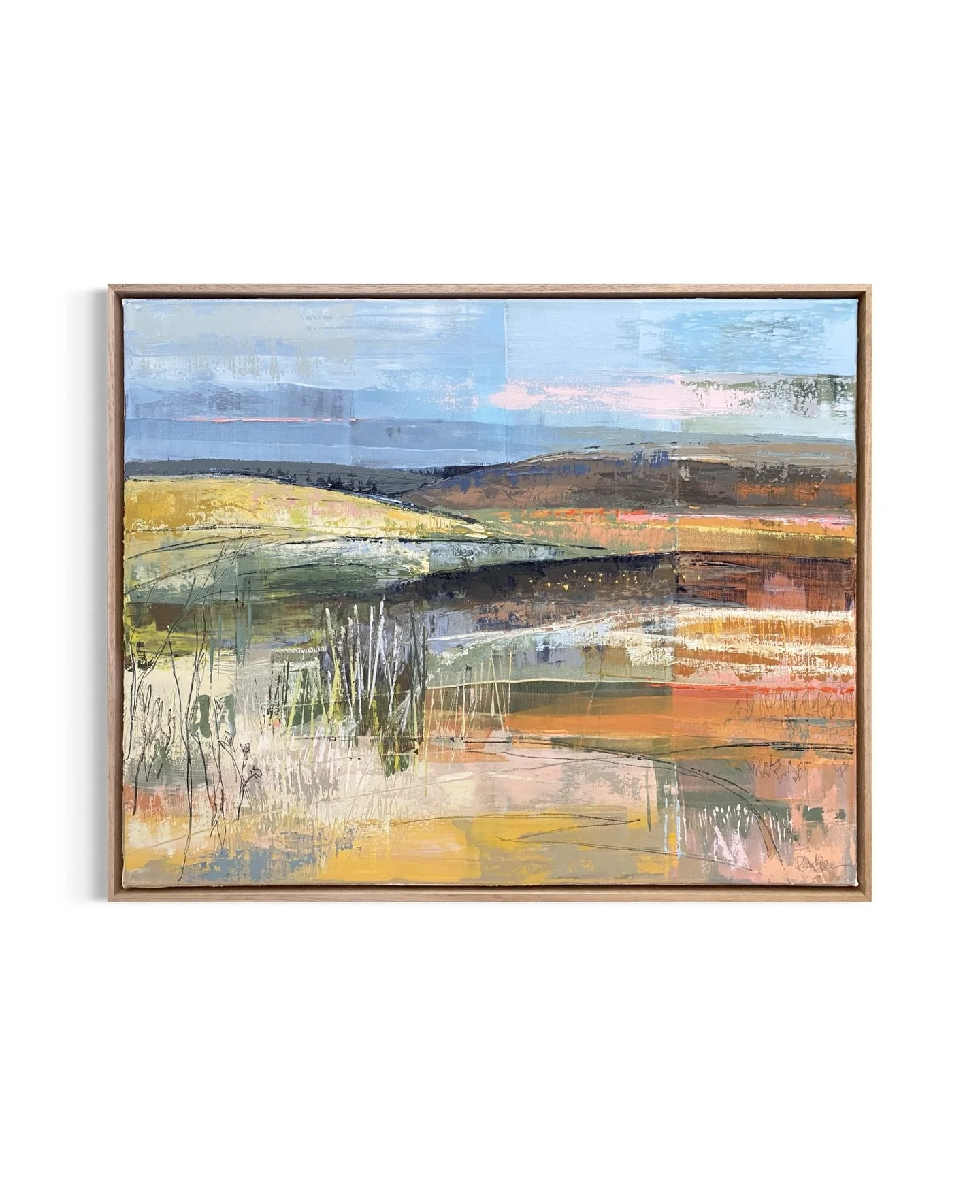 &lsquo;Hills and Grassland&rsquo; 
Oil on canvas, 63 x 78cm 🔴

I am so chuffed that all 4 works I had in the Grammar Art Show in Toowoomba sold over the weekend, including this painting! This series was based on a drive my husband and I took between