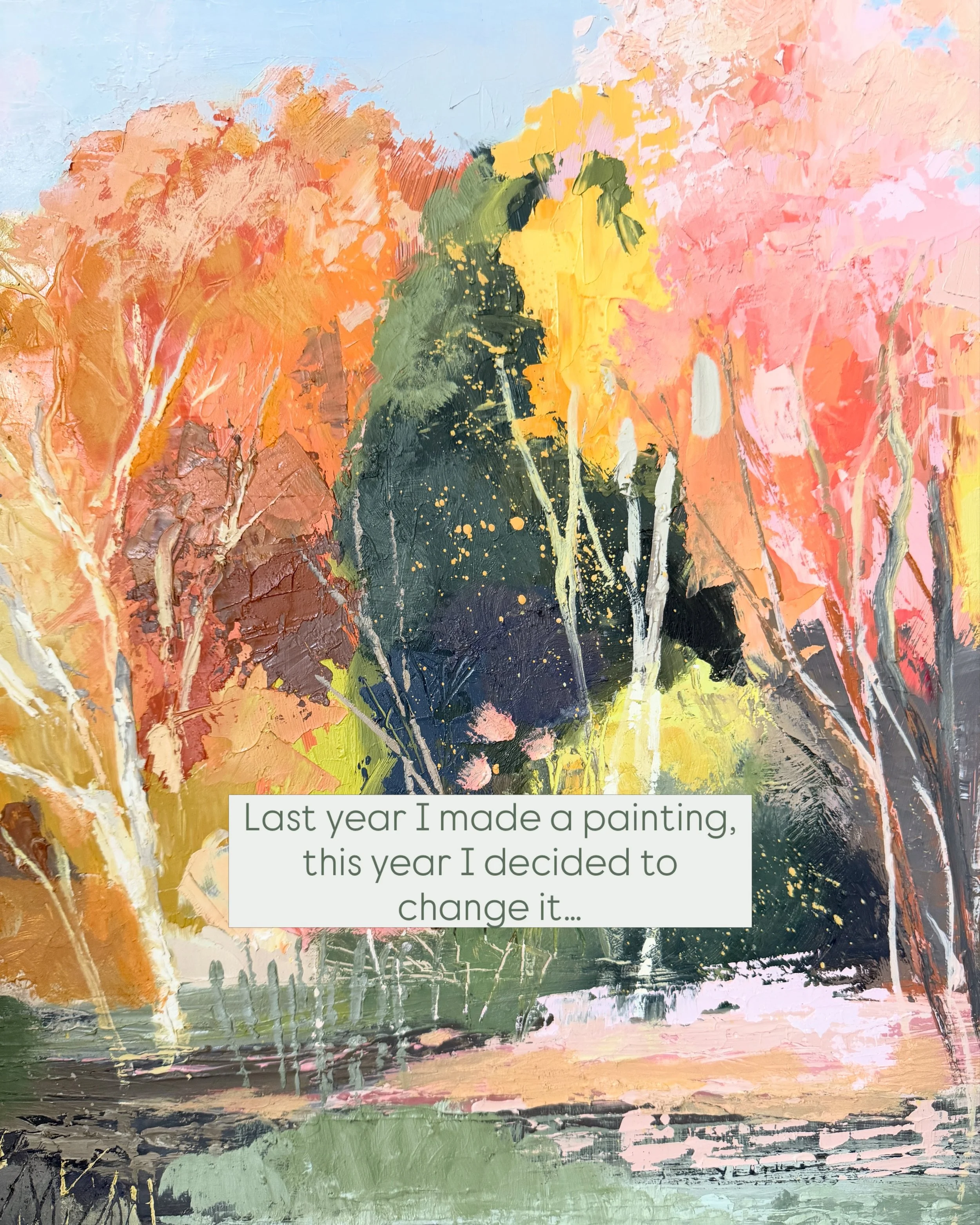 I was really happy with this painting when I &lsquo;finished&rsquo; it last year. I did an online course with an artist I really like to learn his approach / technique and I followed it with this painting. I DID learn - and I use some of this insight