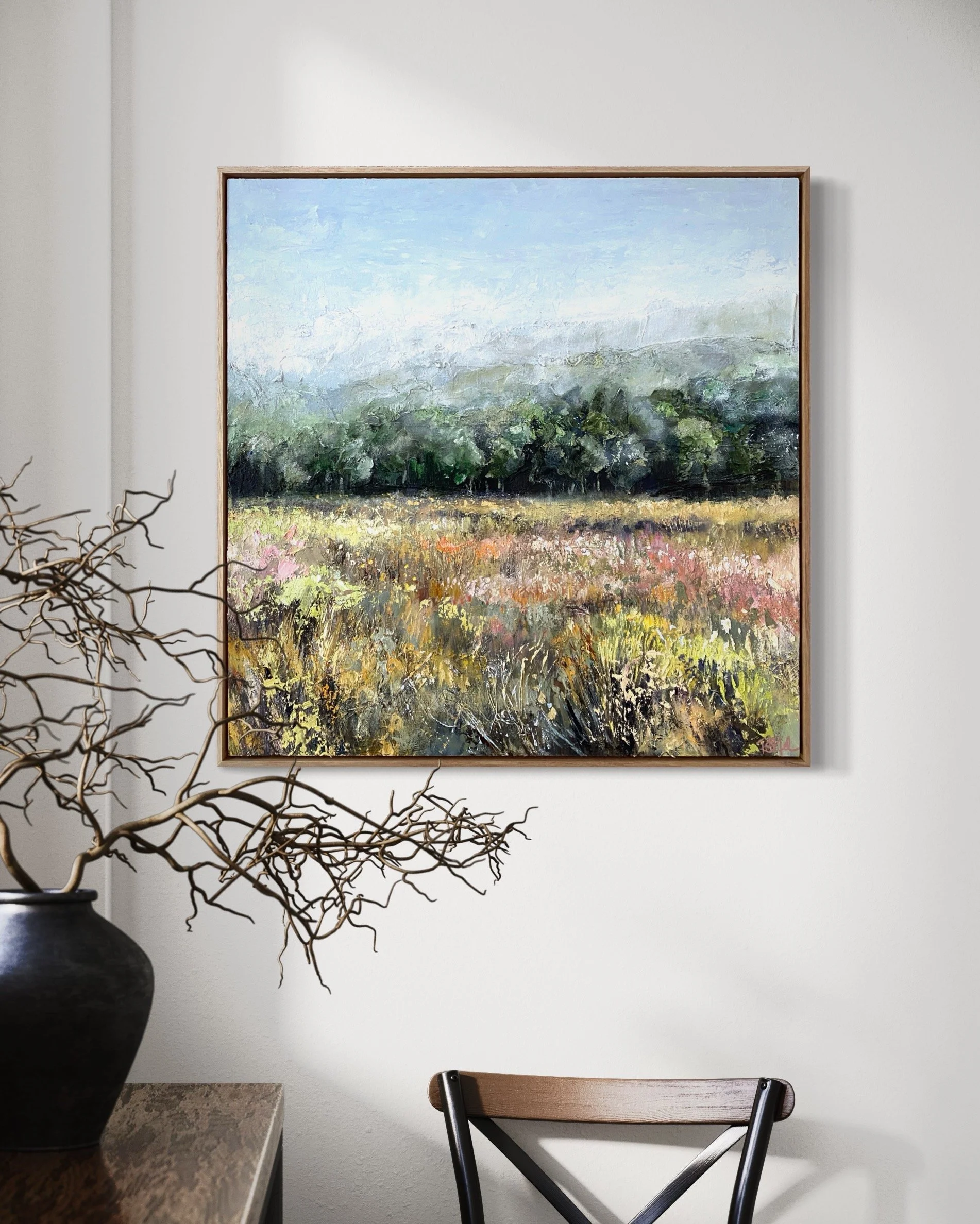 Early Morning - Black Springs Road, 83 x 83cm