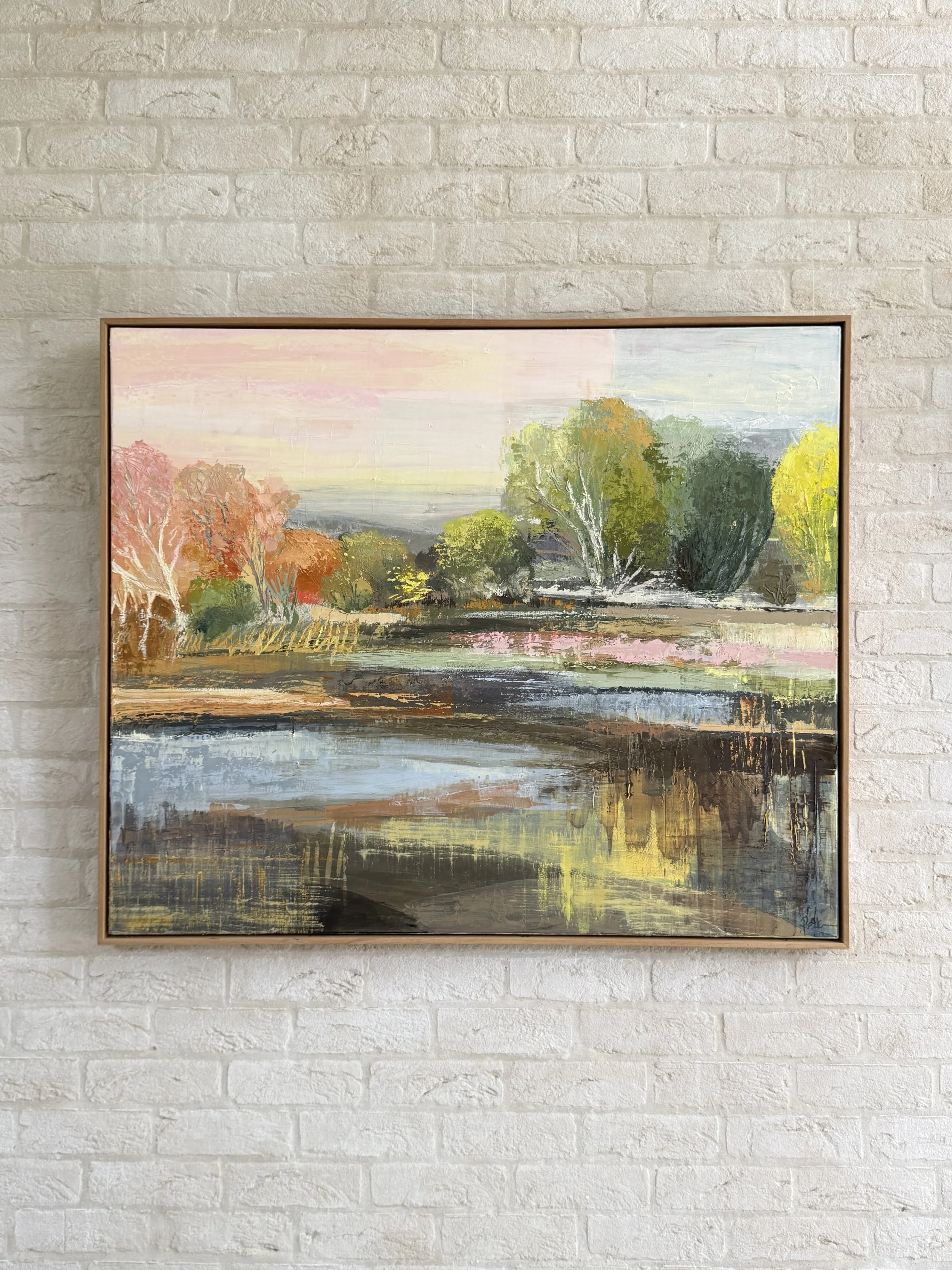 Beyond the Dam, 105 x 125cm