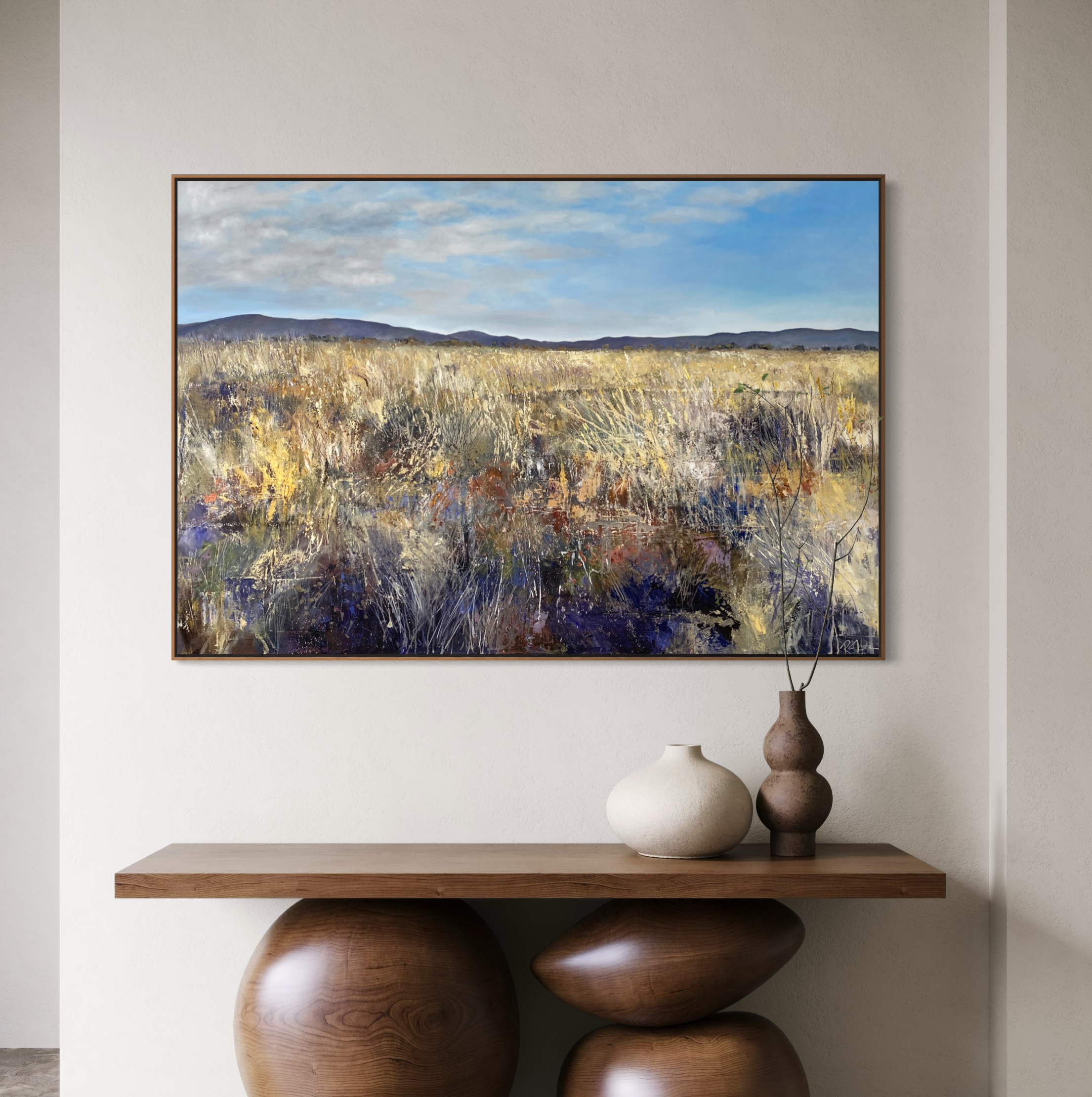 Winter Morning on Tinja Lane, 101 x 152cm